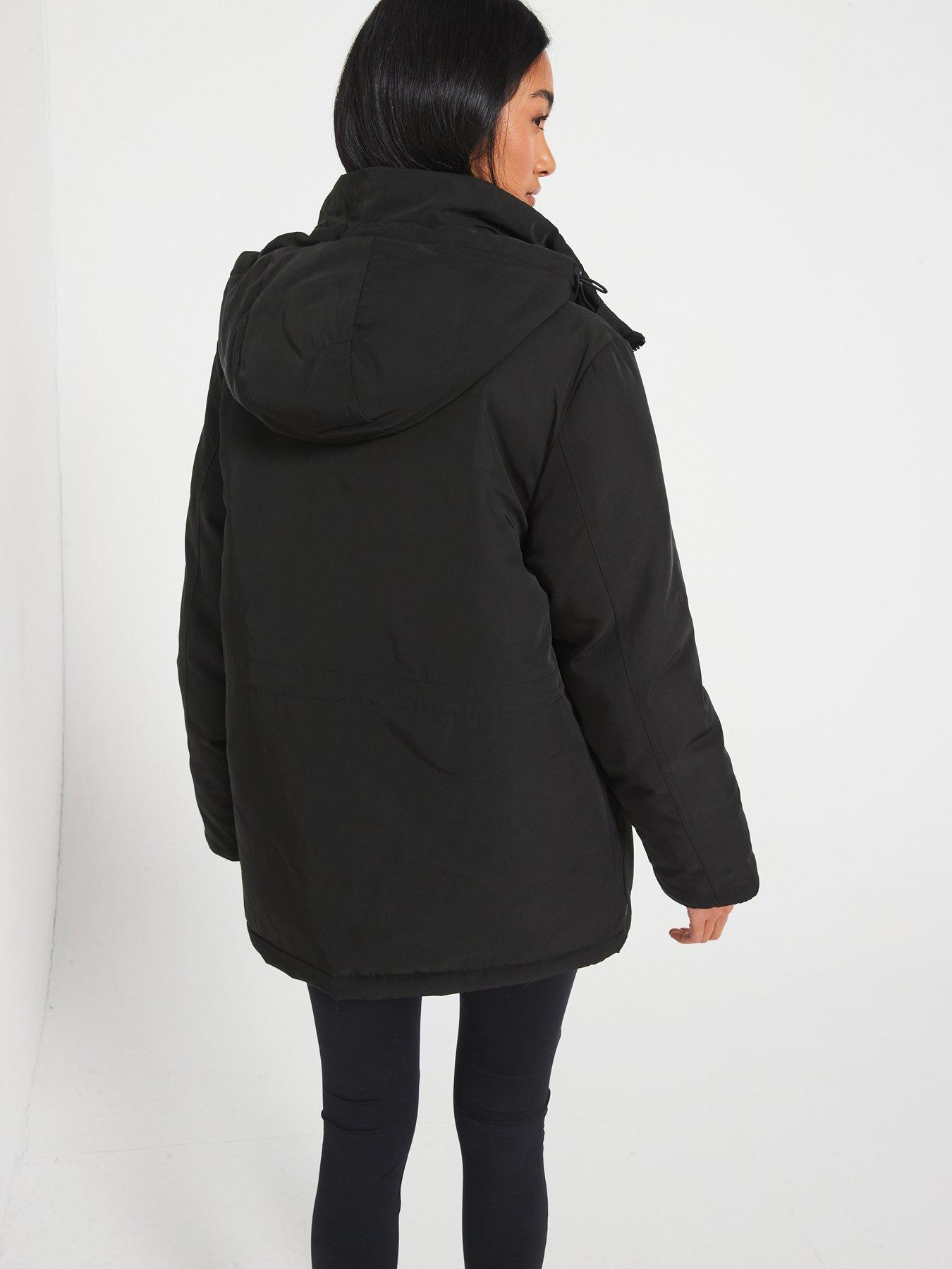 v-by-very-padded-hooded-utility-coat-blackstillFront