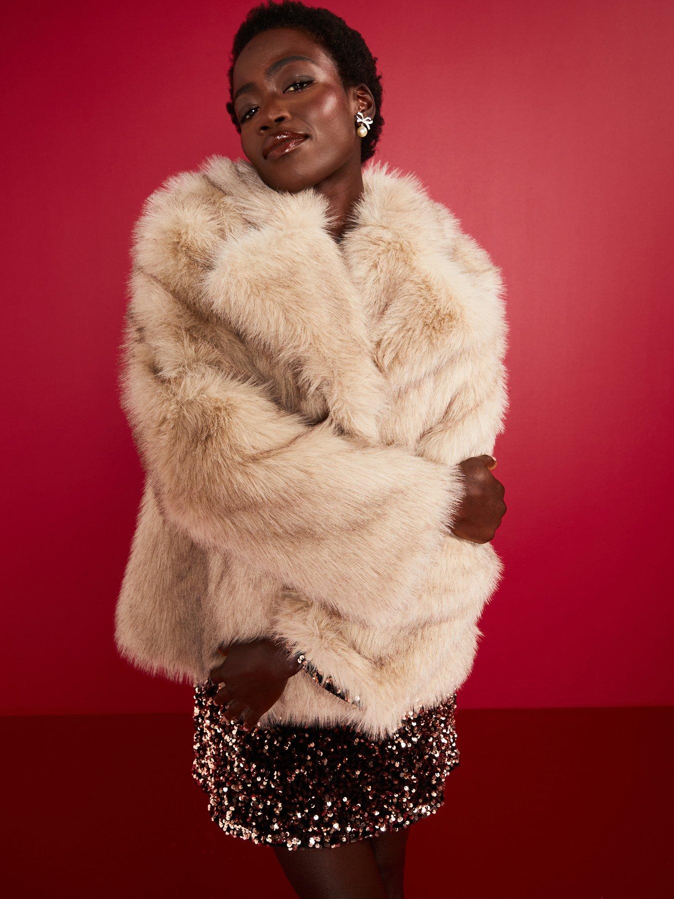 ジャケット・アウター Tie.me grace fur collar wool coat 27021302-99-004?wid=2048