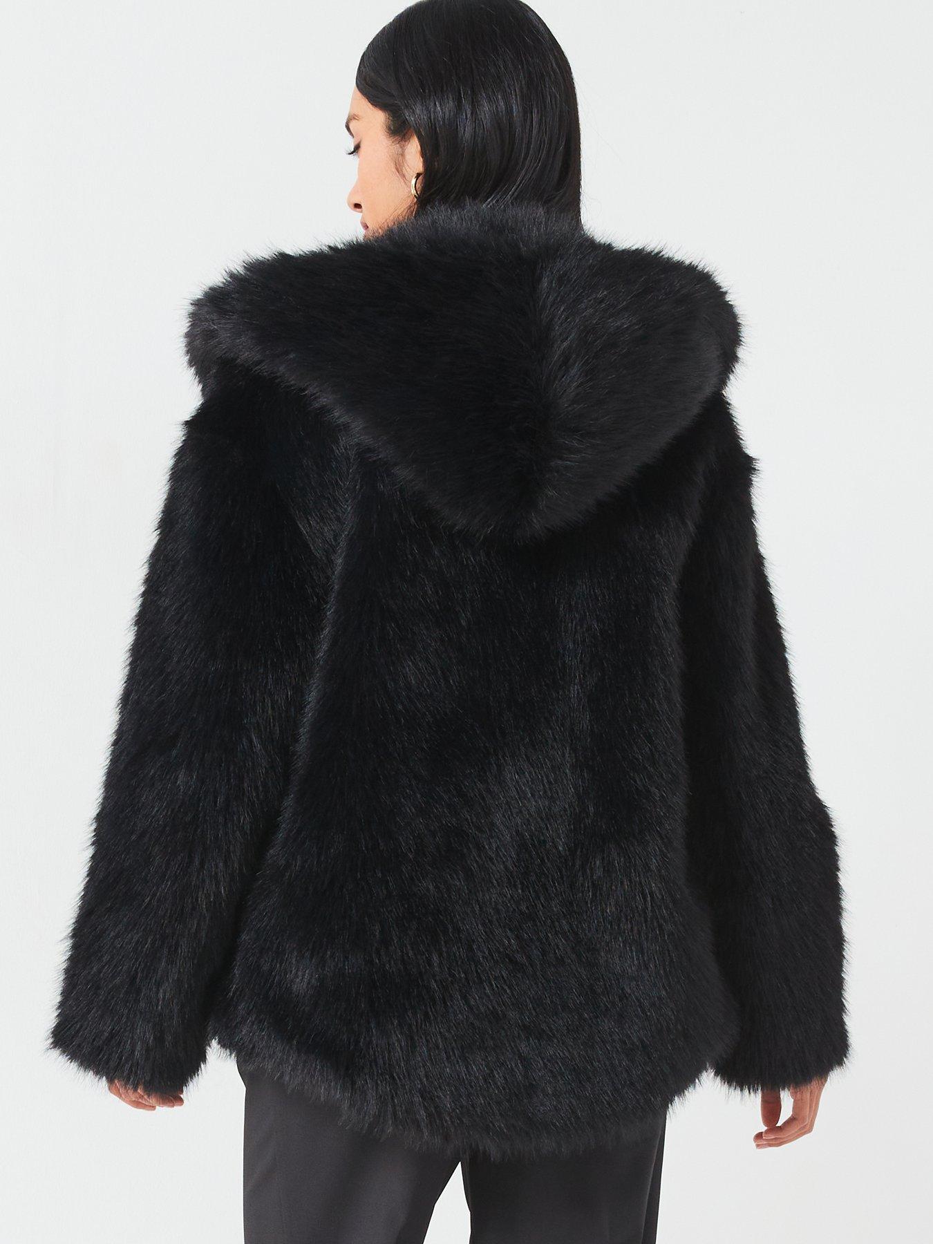 v-by-very-faux-fur-hooded-coat-blackstillFront