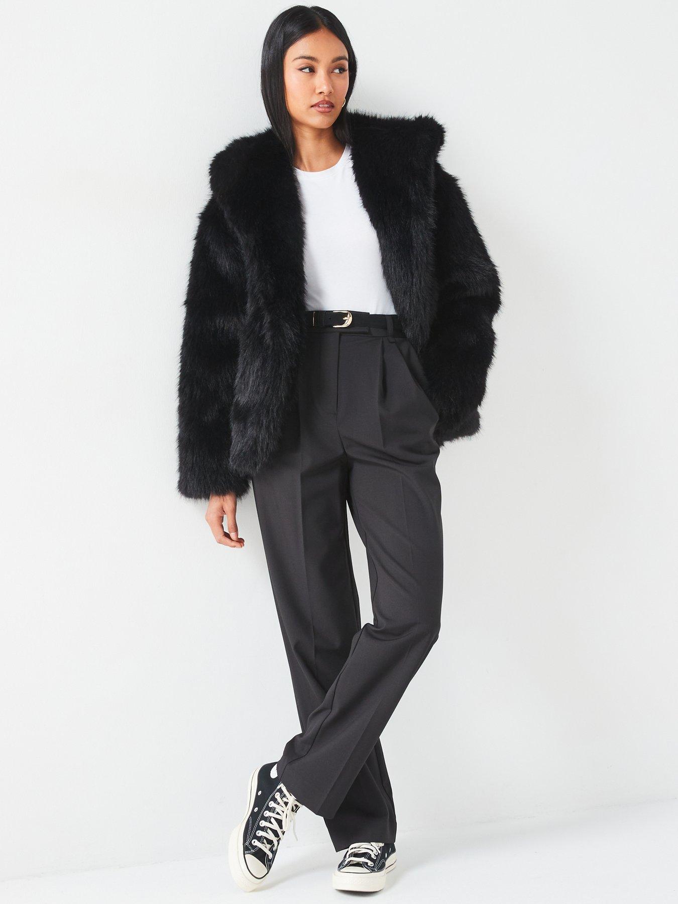 v-by-very-faux-fur-hooded-coat-blackdetail