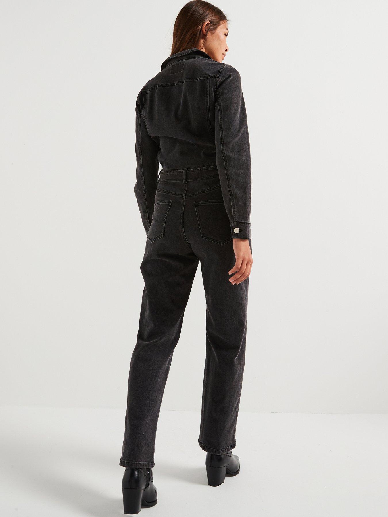 only-tie-waist-denim-jumpsuit-blackstillFront