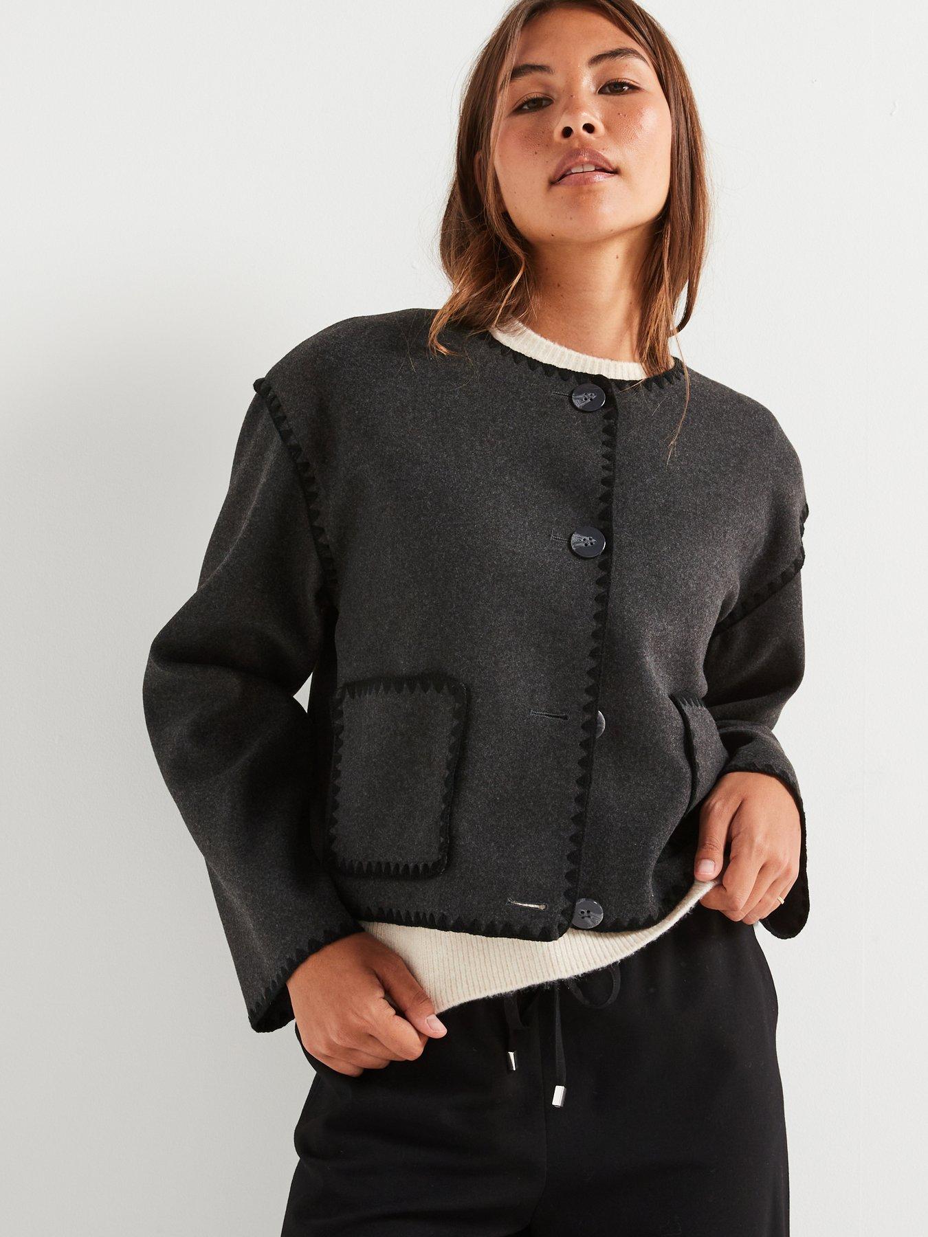 only-scallop-edge-jacket-dark-greydetail