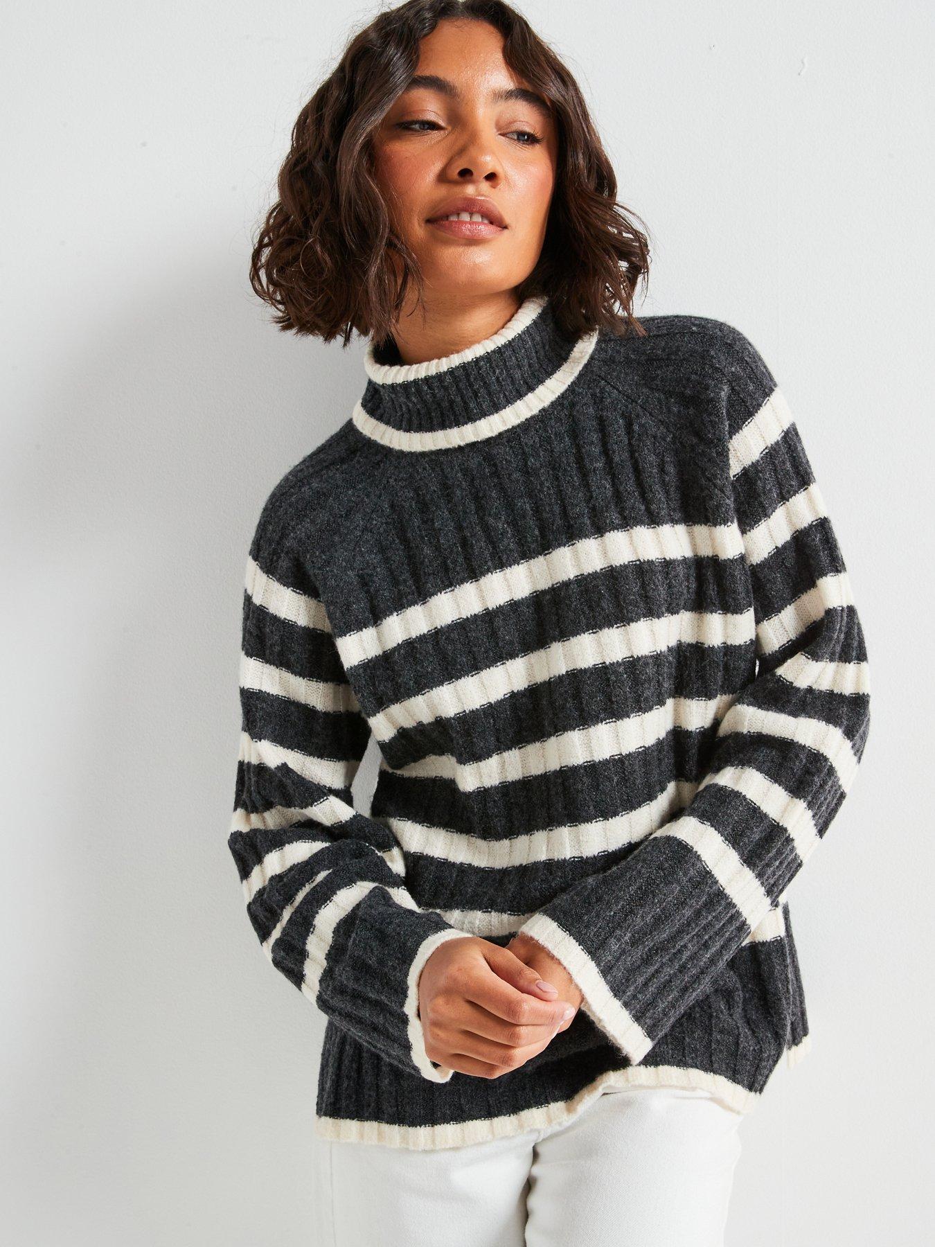 jdy-high-neck-stripe-jumper-greydetail