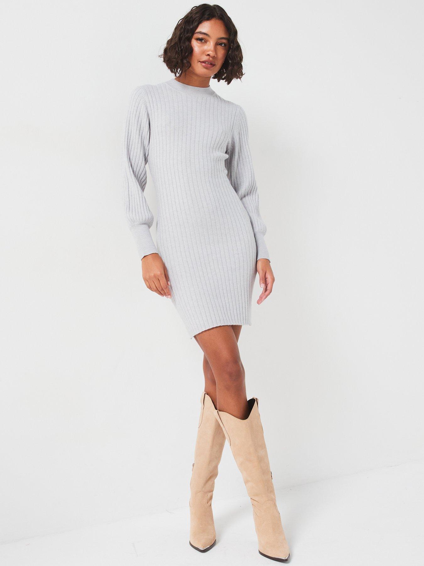 jdy-volumne-sleeve-knitted-mini-dress-greyback