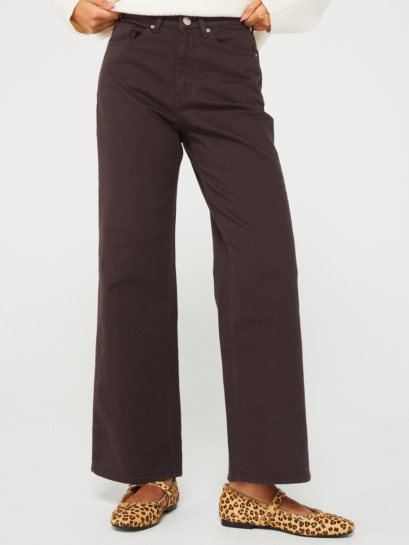 vero-moda-high-rise-wide-leg-jean-brown