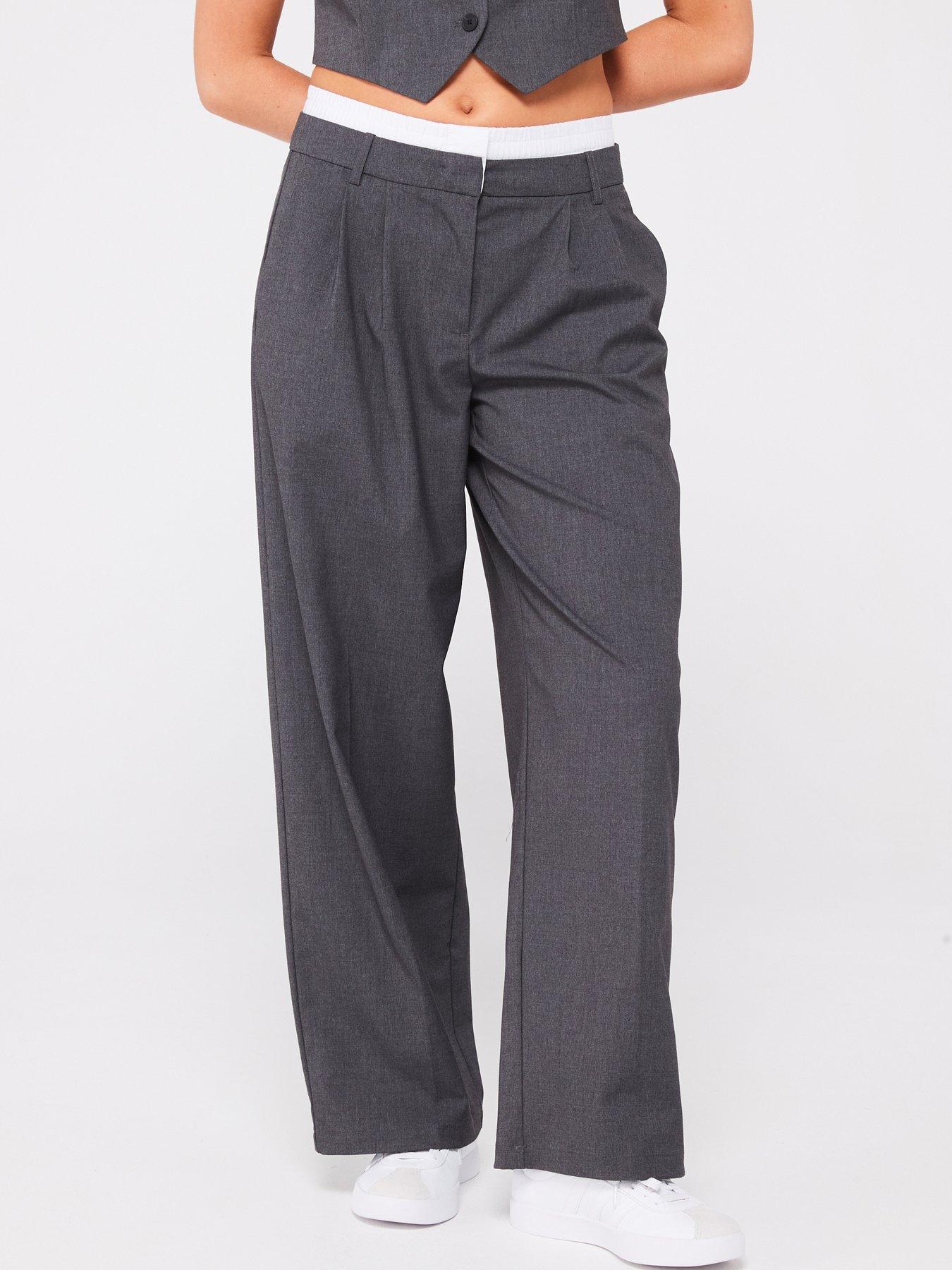 vero-moda-wide-leg-boxer-detail-pant-grey