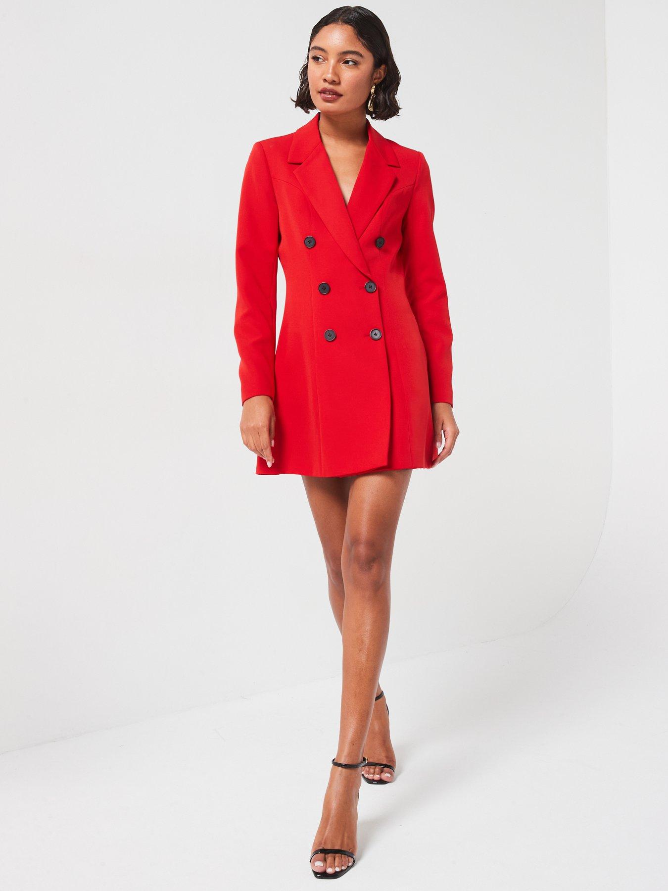 vero-moda-fitted-long-sleeve-blazer-dress-redback