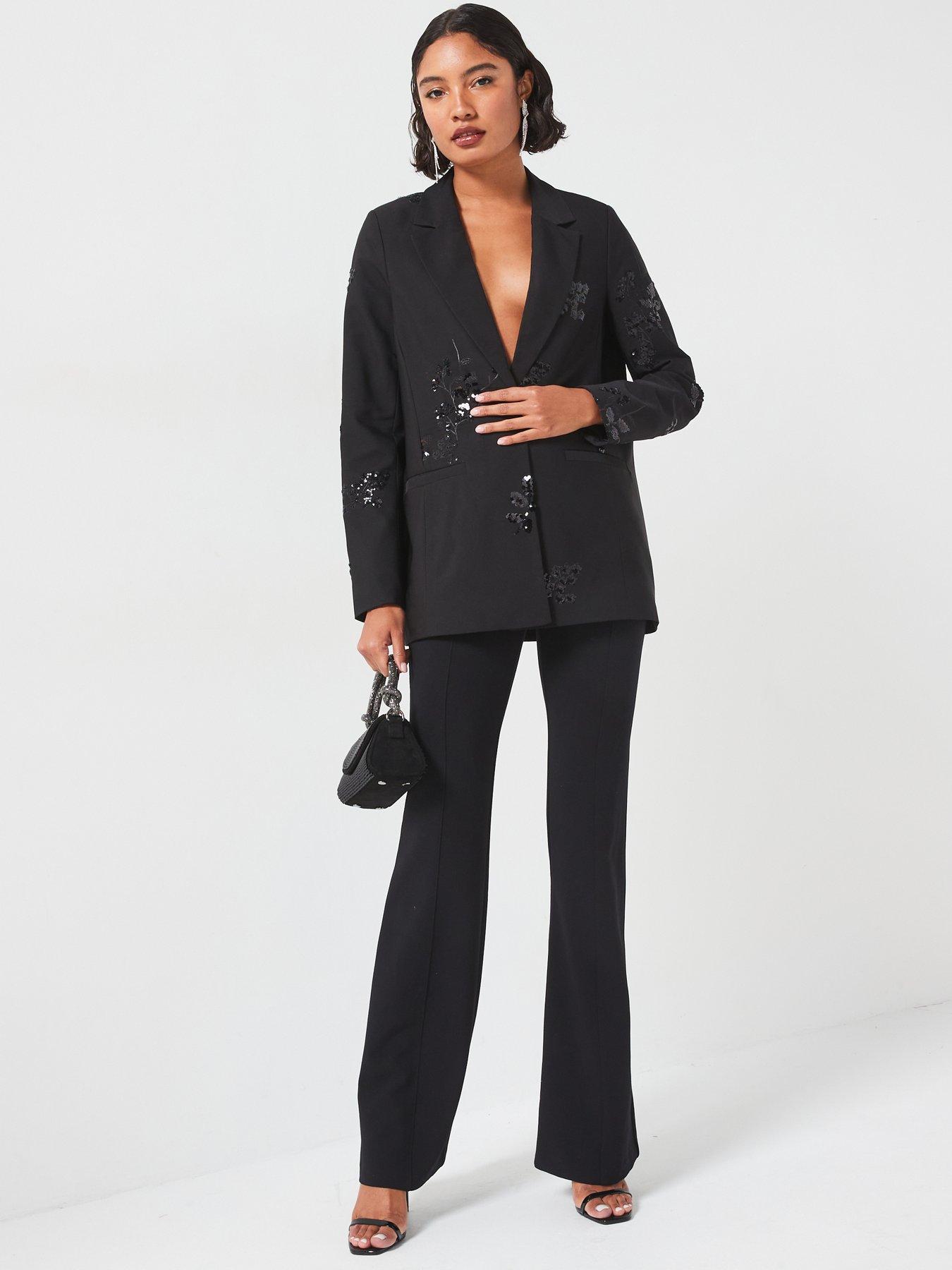 vero-moda-sequin-embellished-loose-blazer-blackback