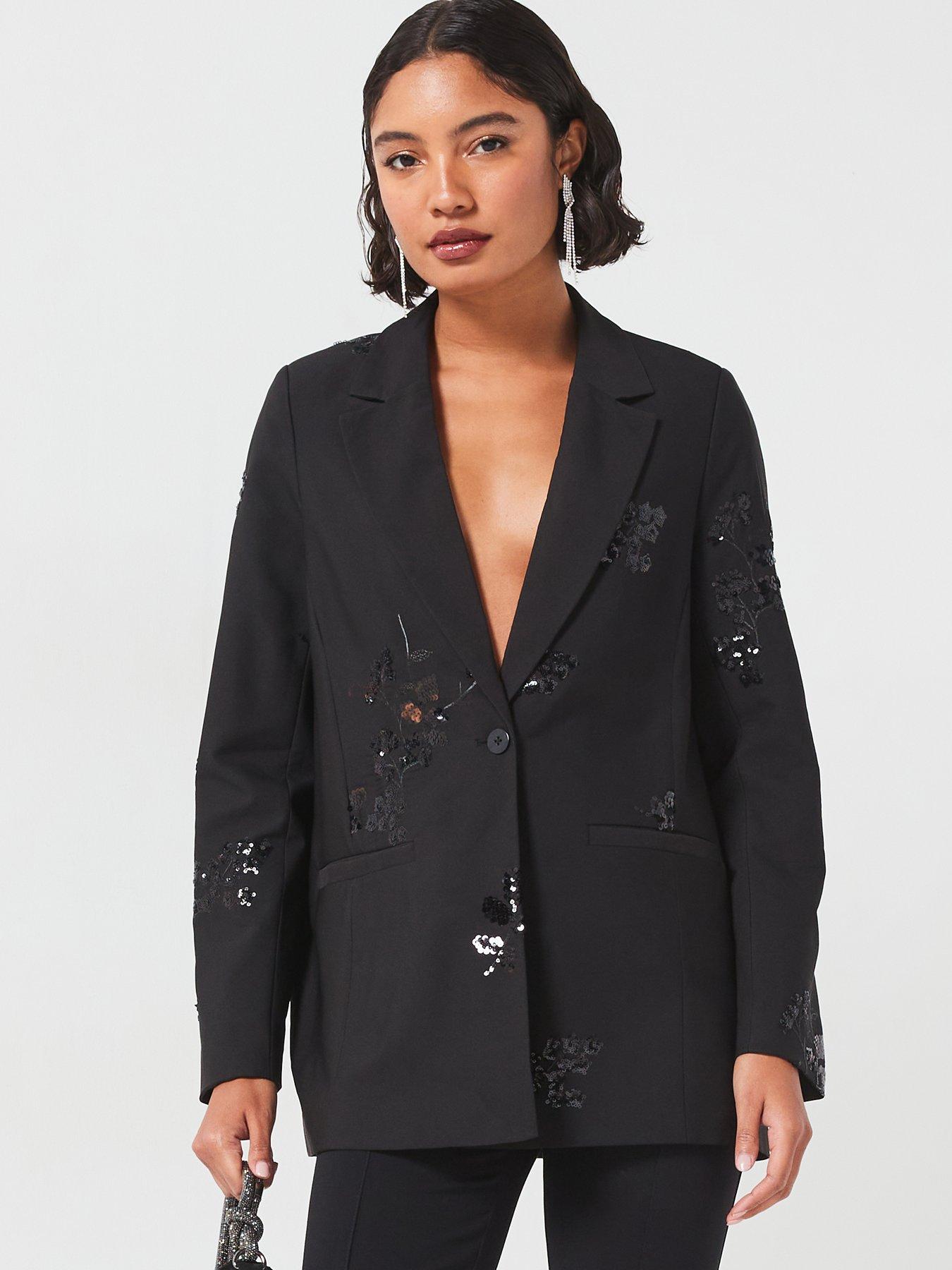 vero-moda-sequin-embellished-loose-blazer-blackdetail