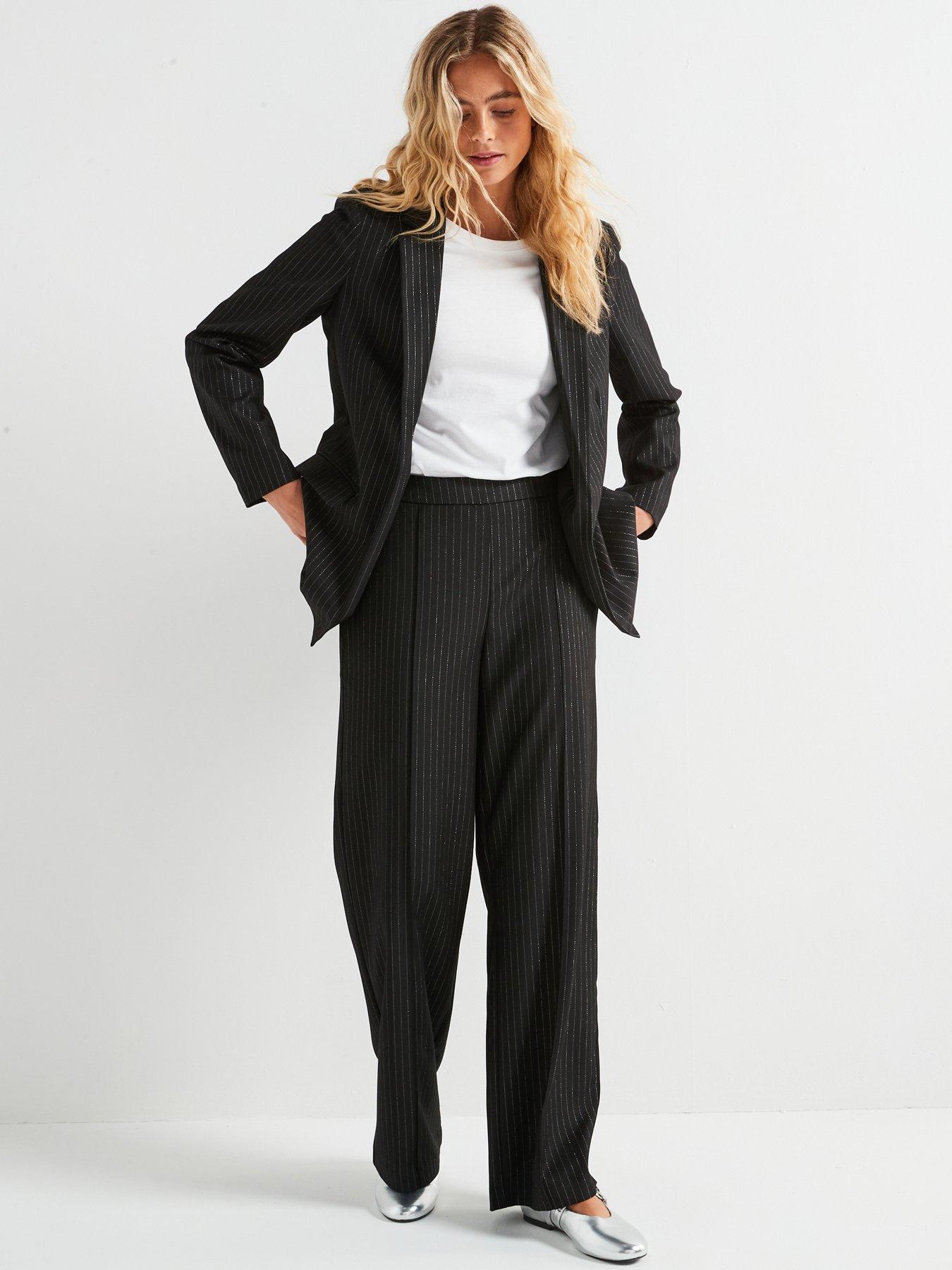 pieces-high-waist-sparkle-pin-stripe-wide-leg-trouser-blackback