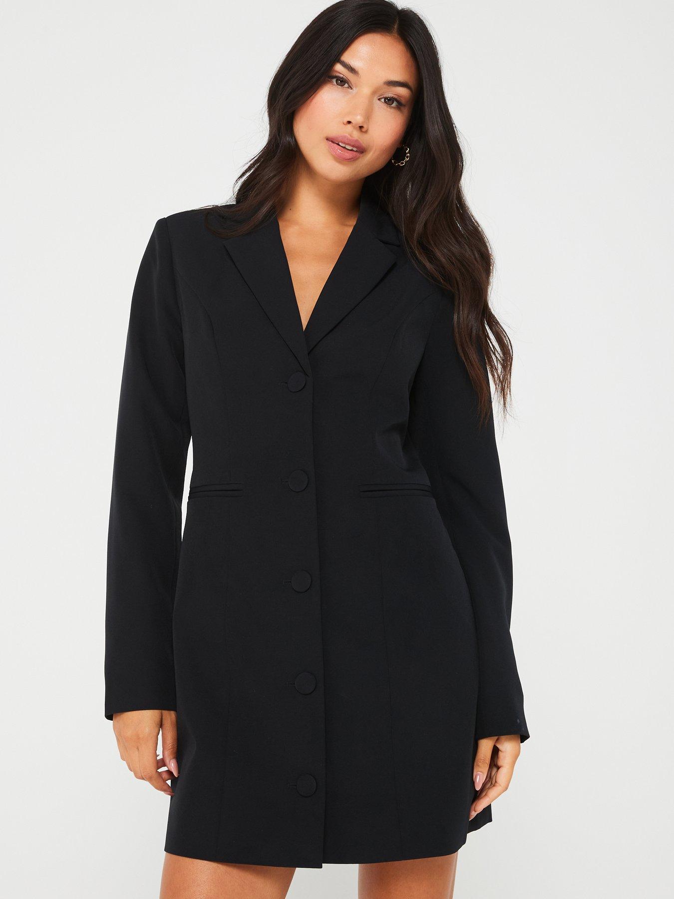 pieces-long-sleeve-mini-blazer-dress-blackdetail