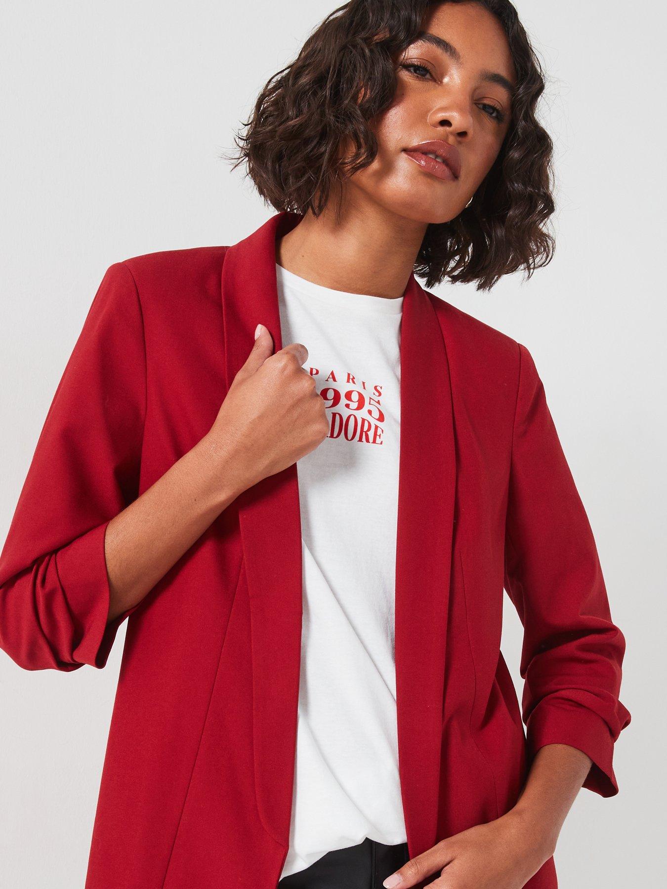 pieces-bosella-34-sleeve-blazer-redoutfit