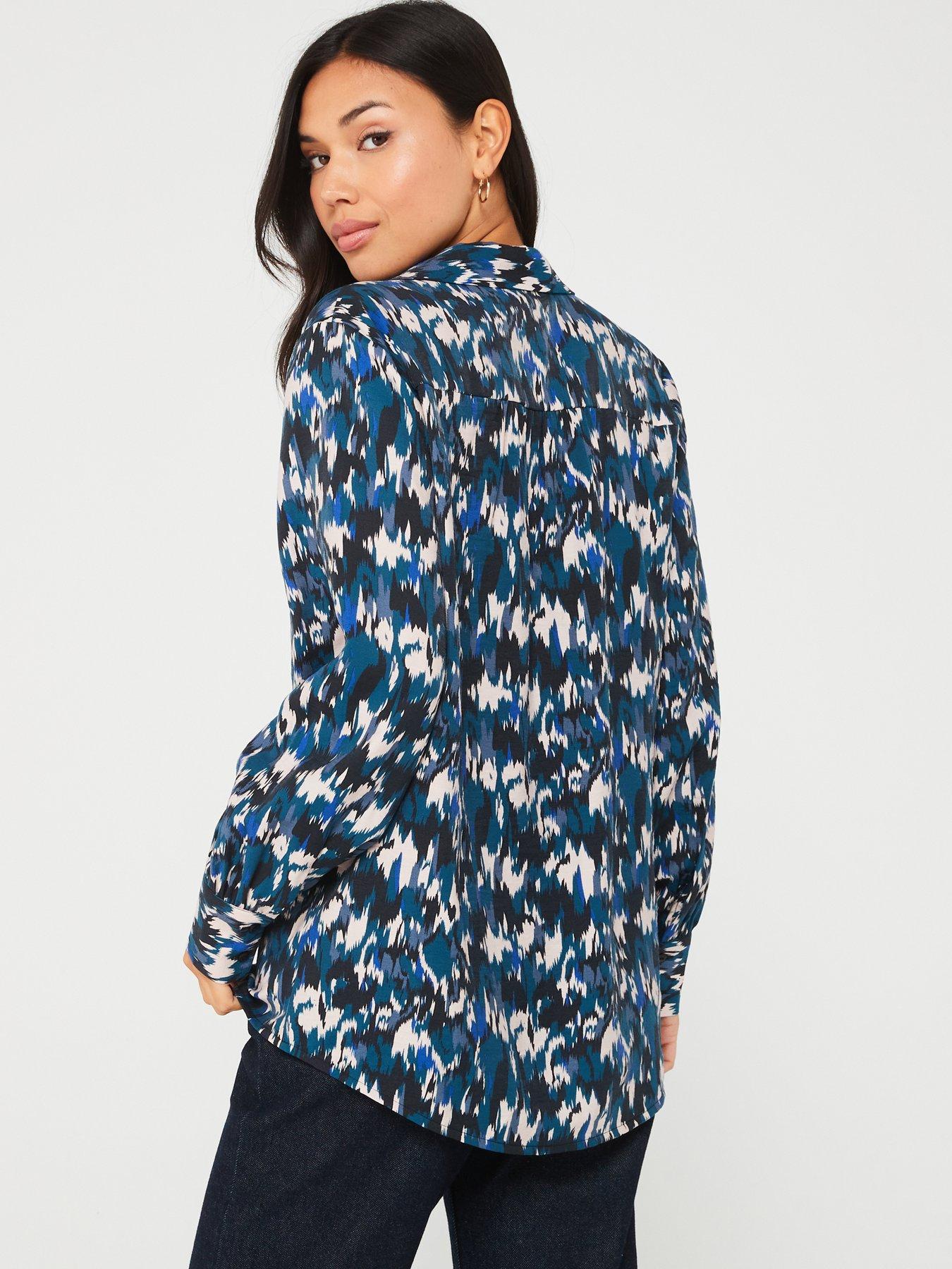 jdy-printed-long-sleeve-shirt-bluestillFront