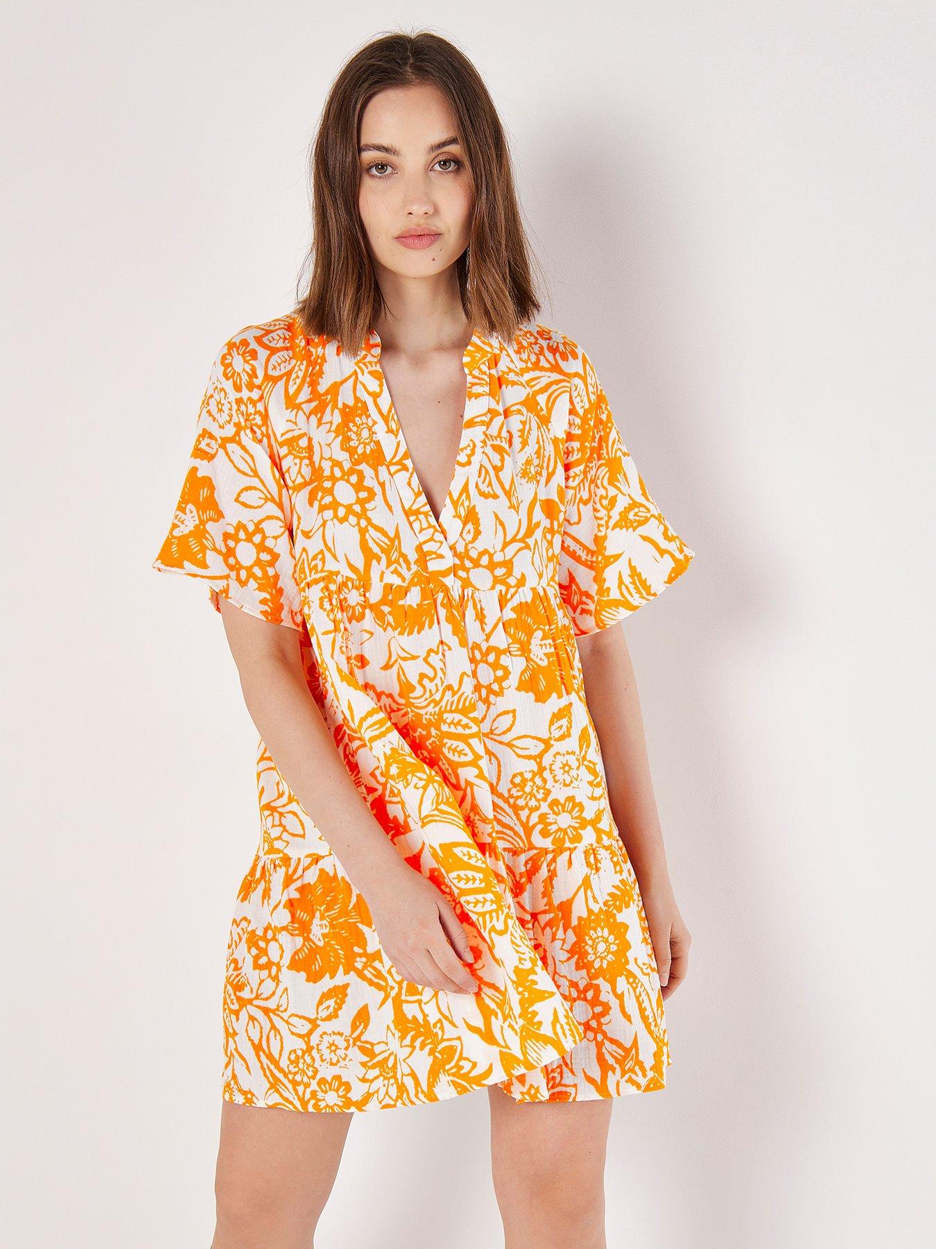 apricot-sarasa-floral-tiered-tetra-dress-orangestillFront