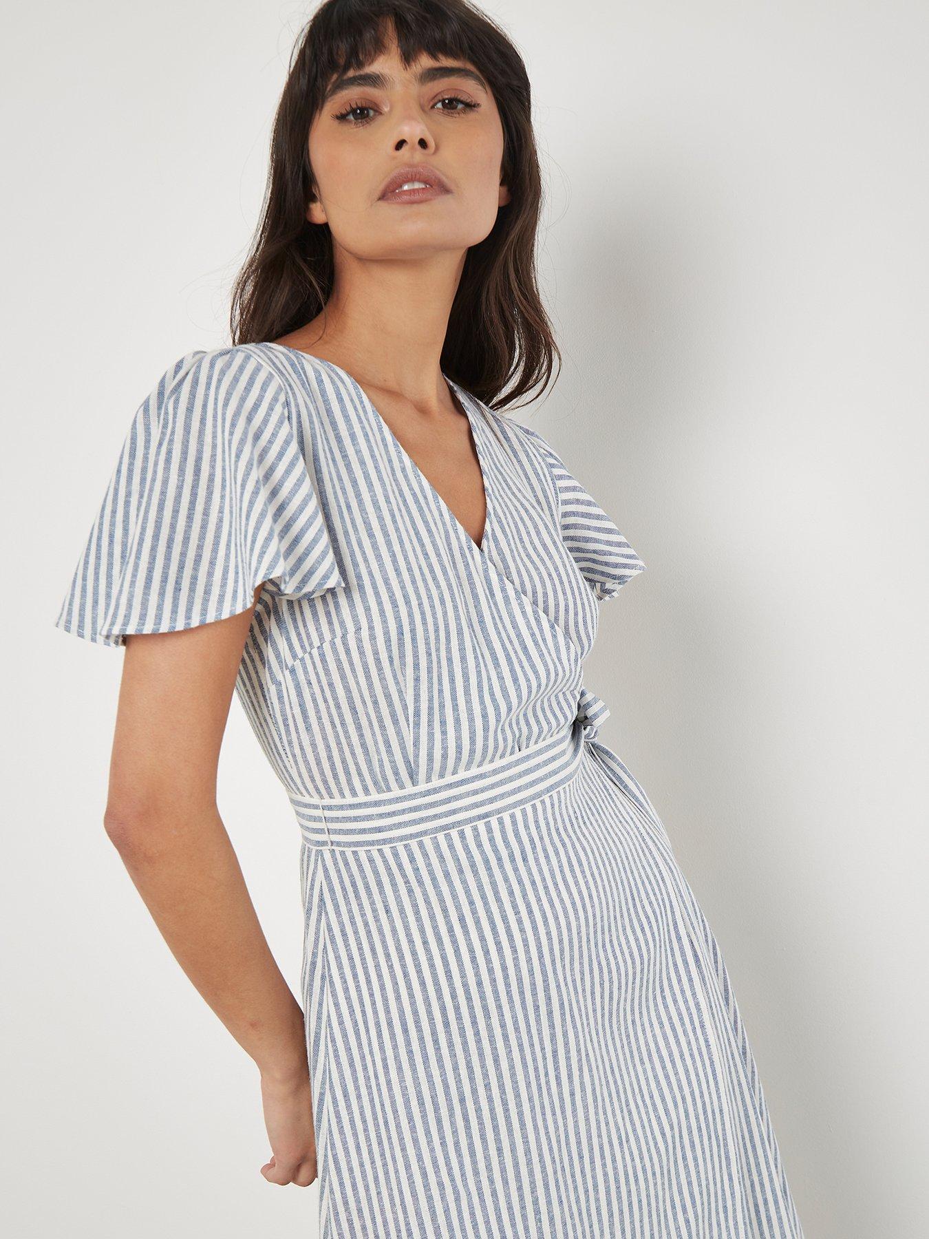 apricot-oxford-stripe-wrap-dress-whiteblueback