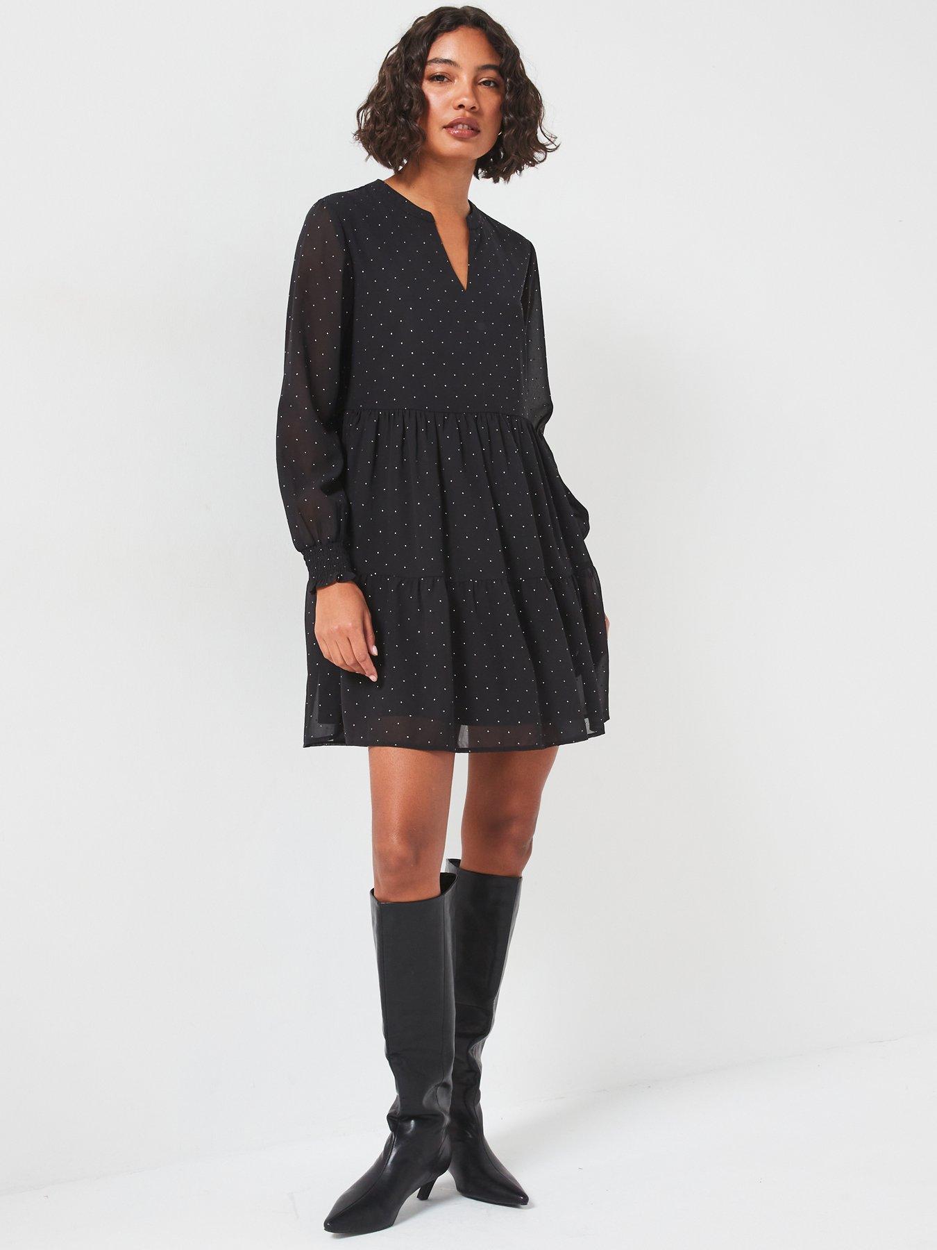 jdy-tiered-long-sleeve-dress-blackback