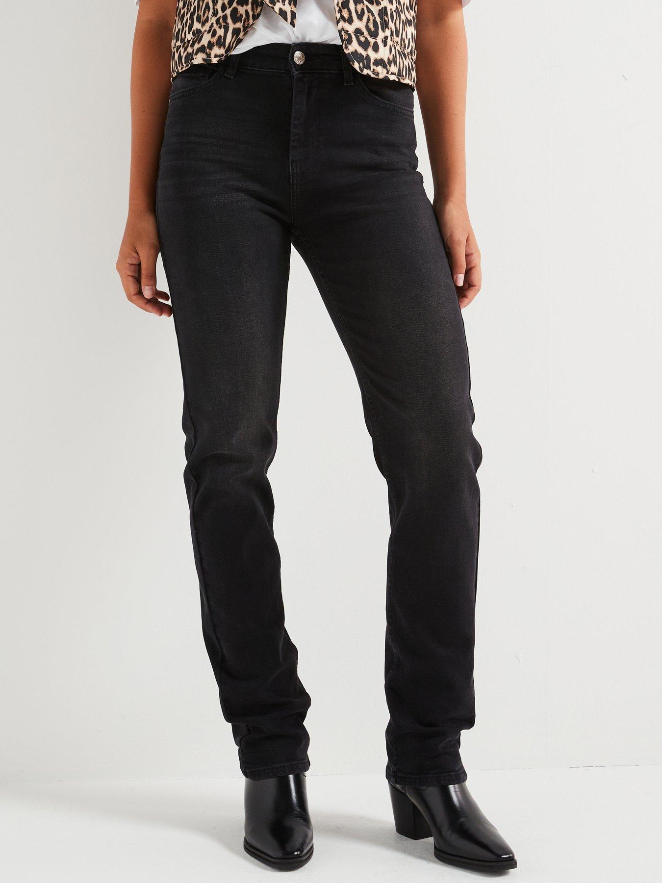 only-midi-rise-straight-leg-jeans-washed-black