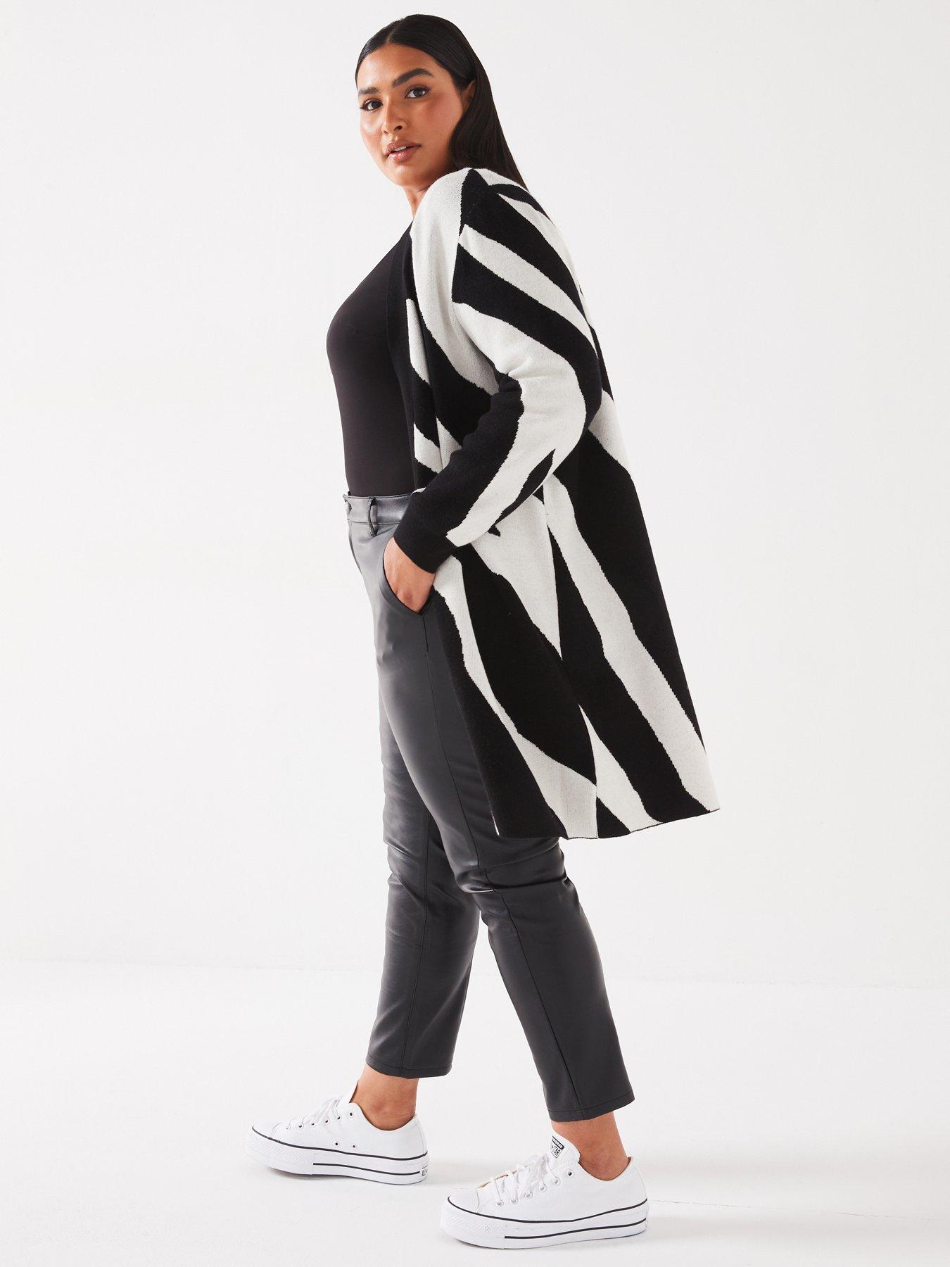 vero-moda-curve-zebra-print-open-long-sleeve-cardigan-multi