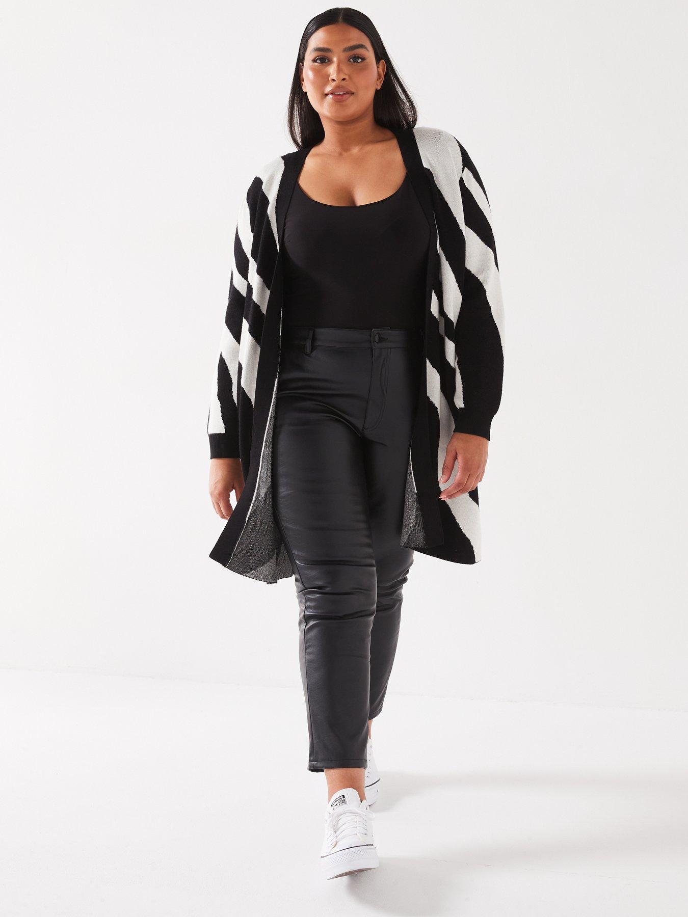 vero-moda-curve-zebra-print-open-long-sleeve-cardigan-multidetail