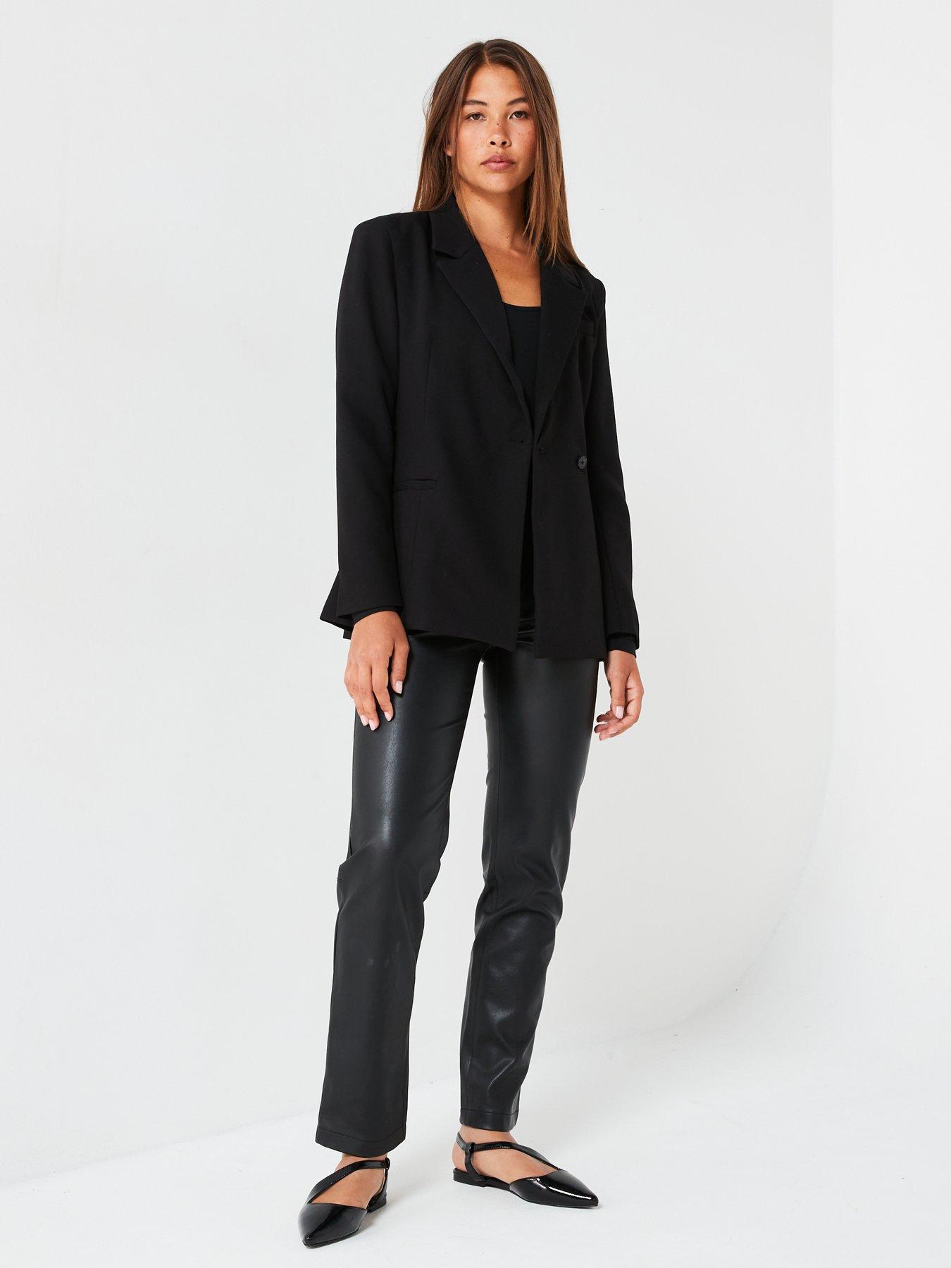 vero-moda-fitted-long-sleeve-blazer-blackback