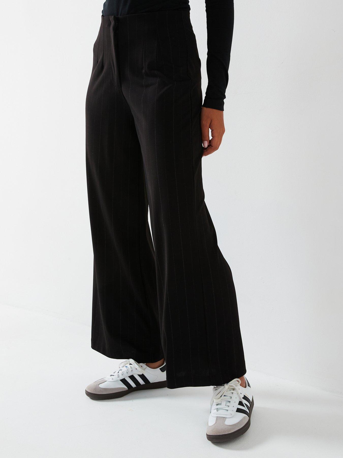 vero-moda-high-waist-wide-leg-lurex-stripe-pant-black