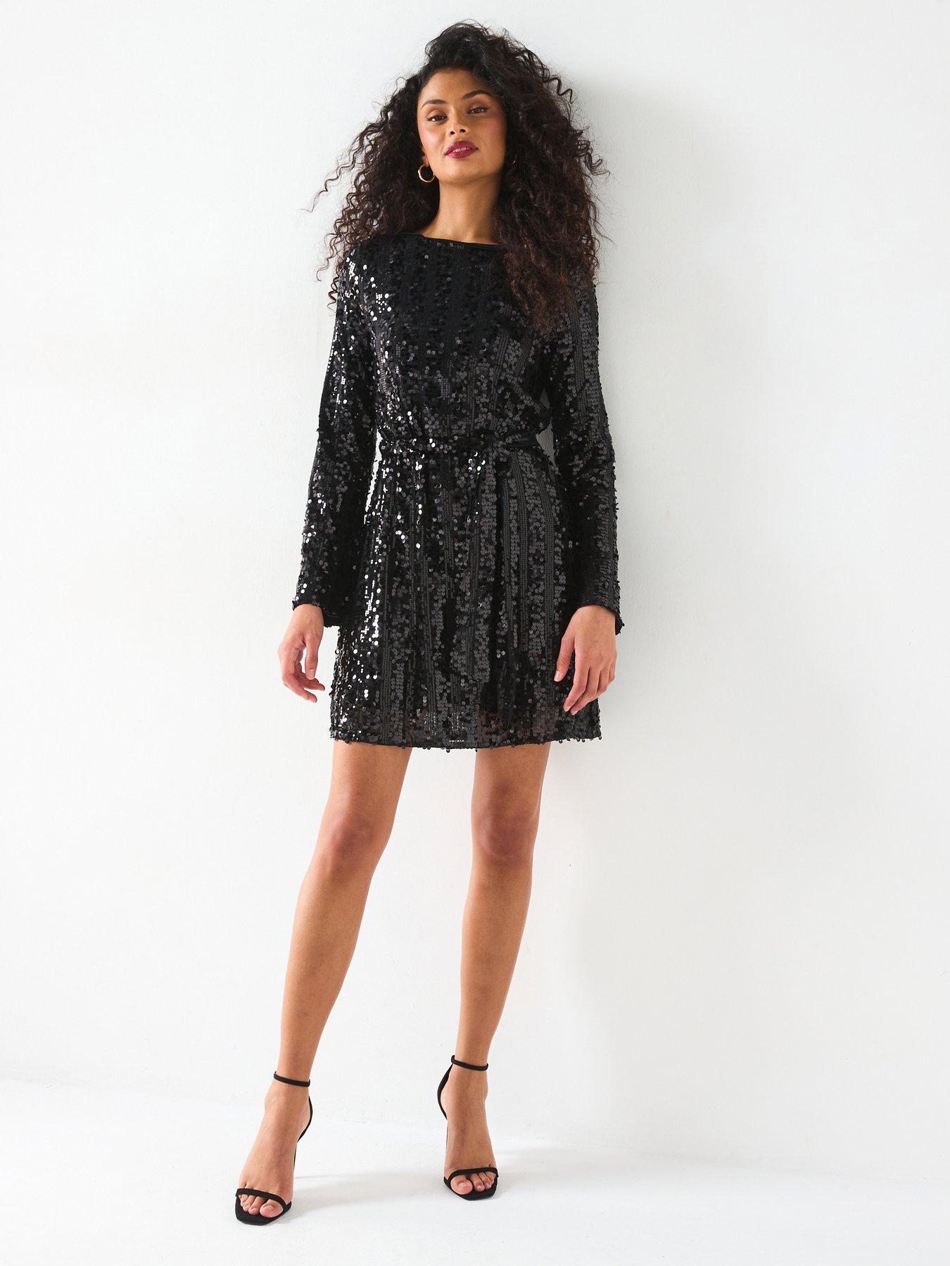 vero-moda-long-sleeve-mini-dress-blackback