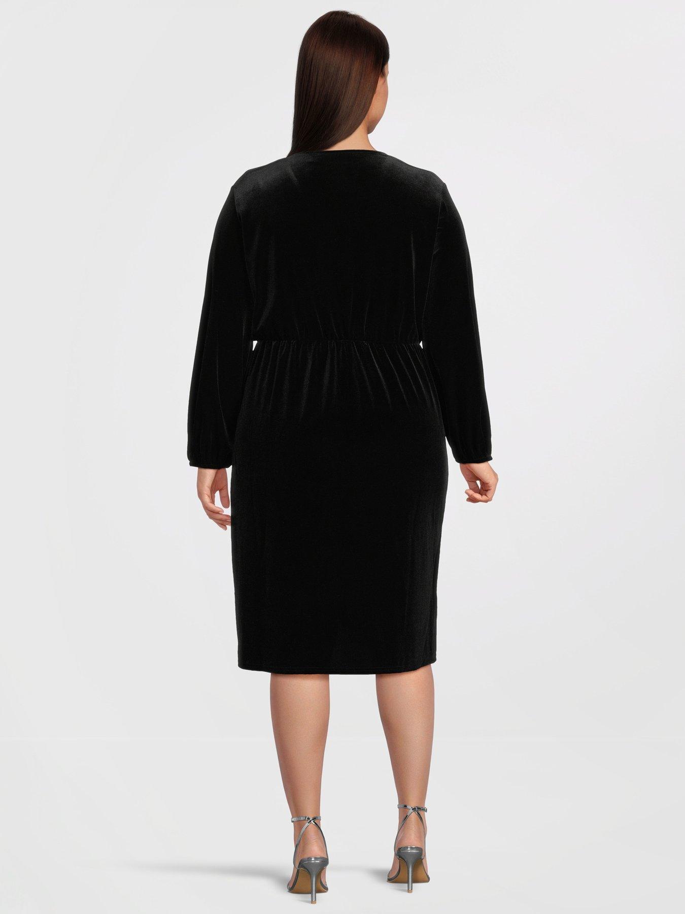 vero-moda-curve-long-sleeve-jersey-wrap-dress-blackstillFront