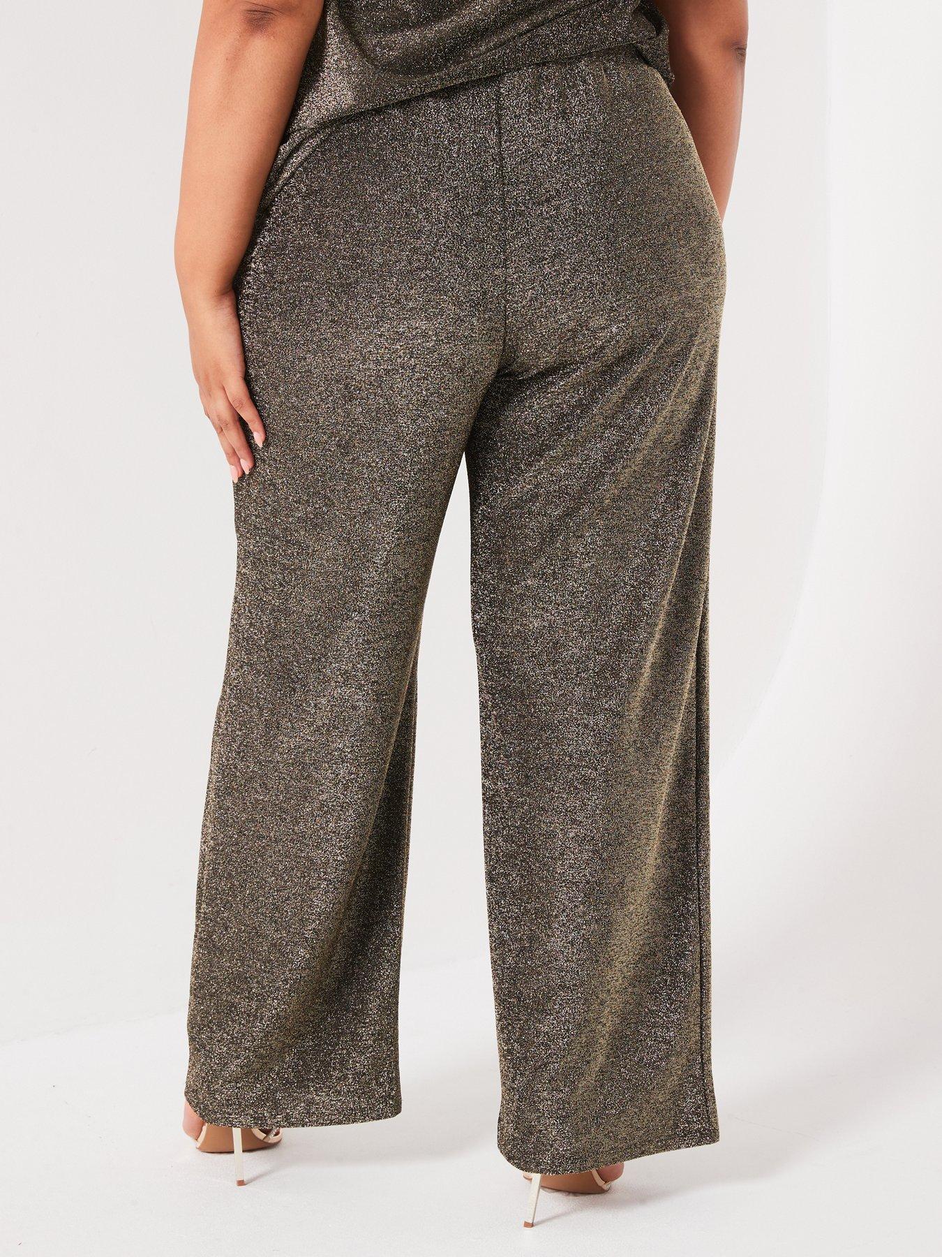 vero-moda-curve-mid-rise-jersey-sparkle-pant-co-ord-blackgoldstillFront