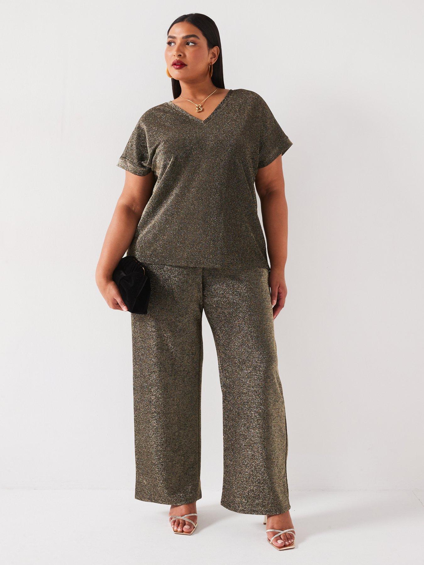 vero-moda-curve-mid-rise-jersey-sparkle-pant-co-ord-blackgoldback