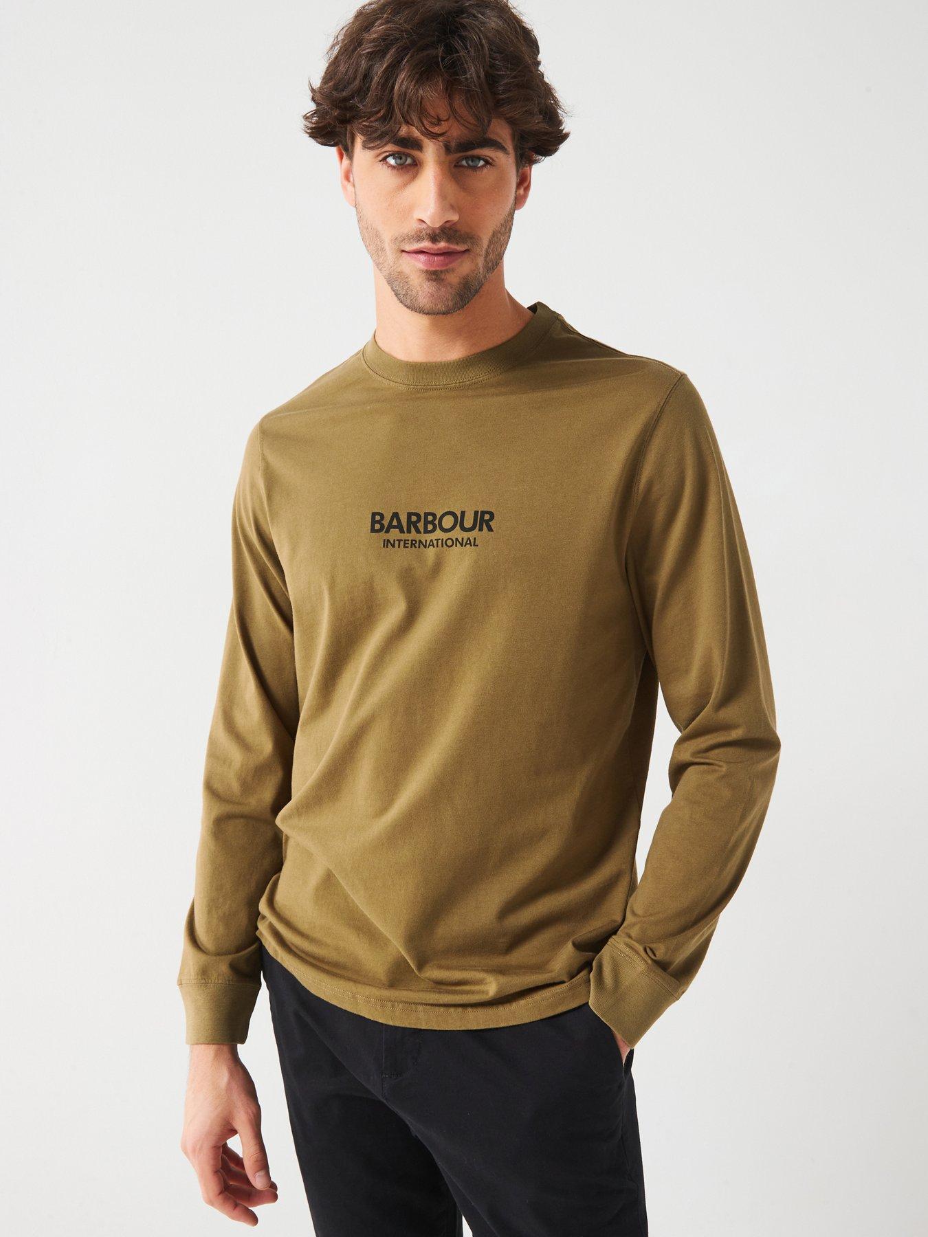 undefined Barbour International - Exclusive - Mapped Long Sleeve Regular Fit T-shirt - Khaki