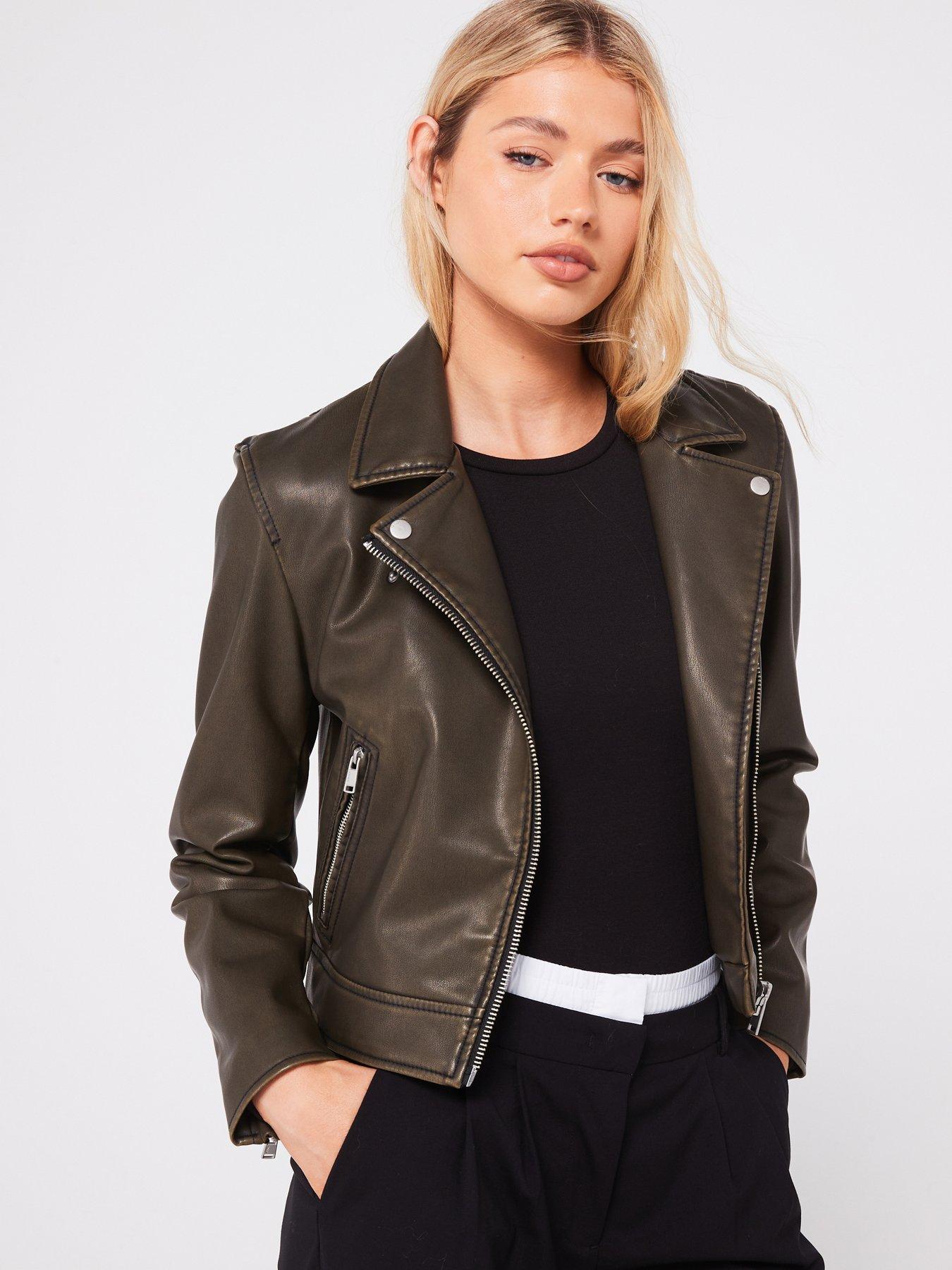 only-washed-faux-leather-biker-jacket-brown