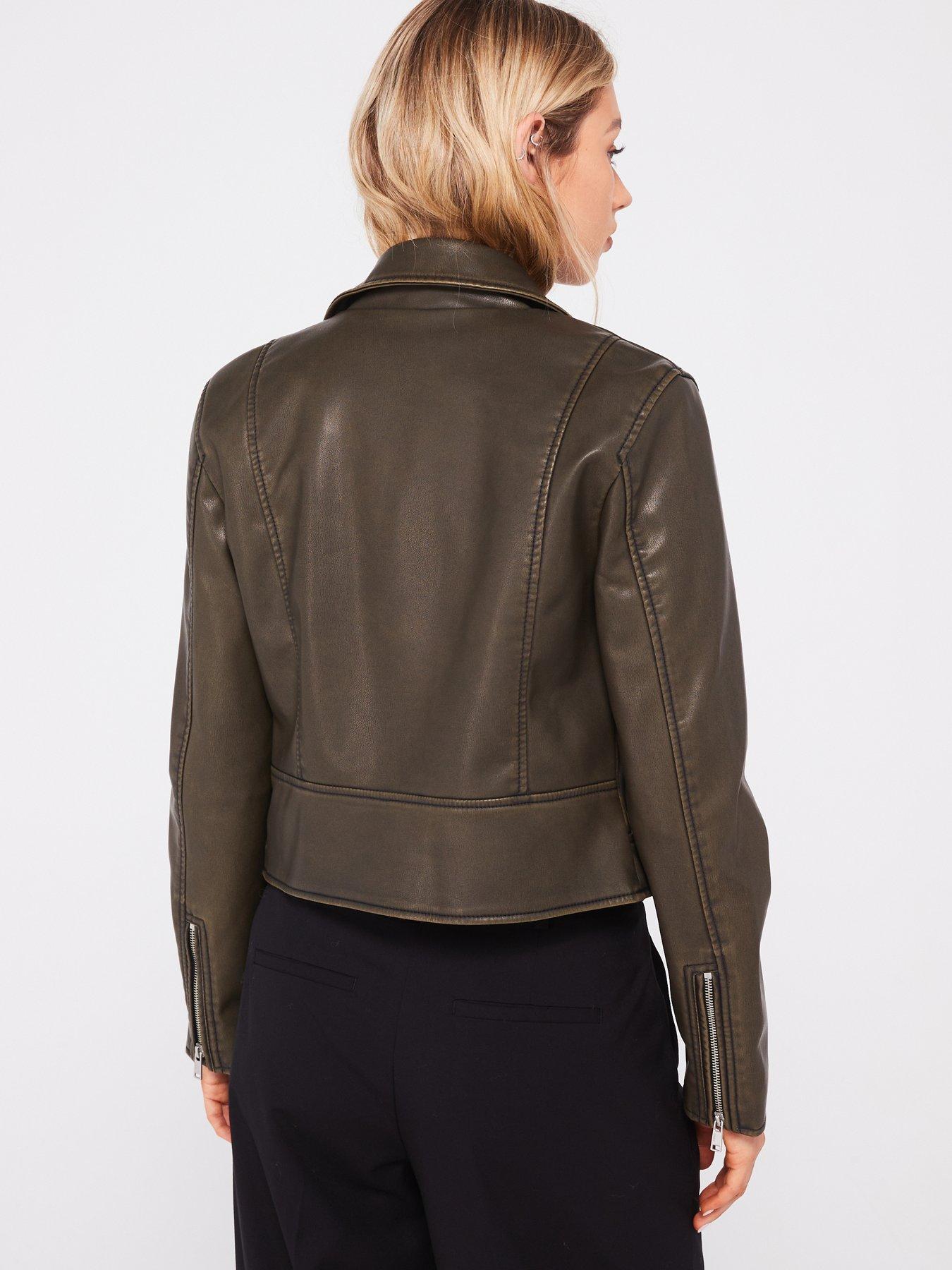 only-washed-faux-leather-biker-jacket-brownstillFront