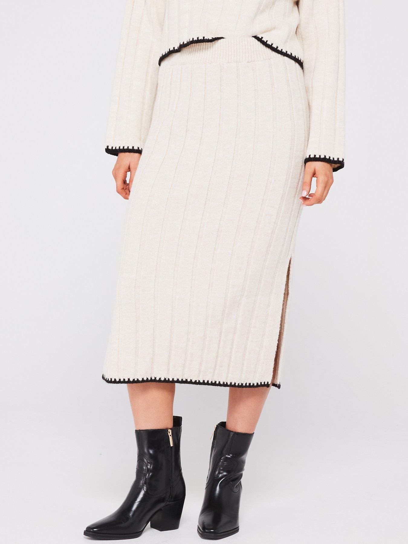 only-stitch-detail-knitted-midi-skirt-cream