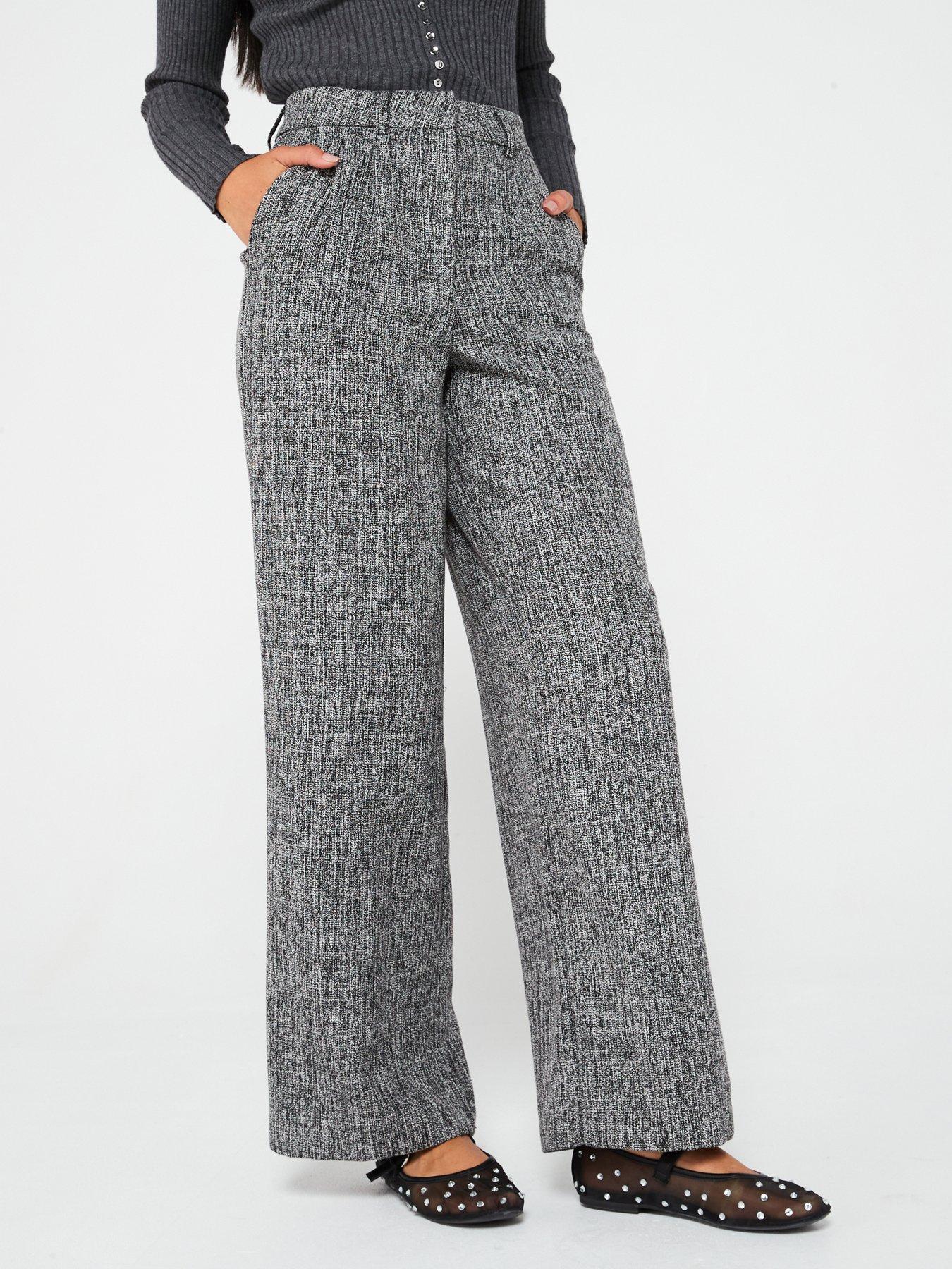 vila-tailored-wide-leg-pant-grey