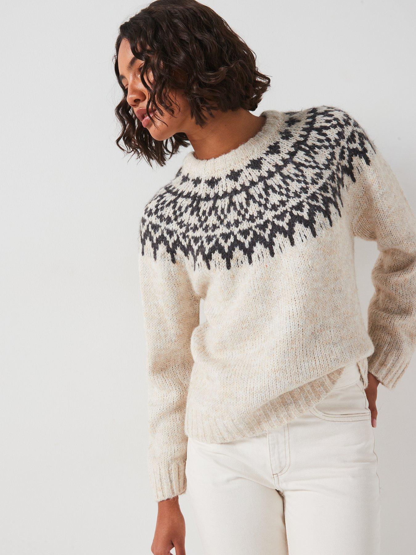 vila-jacquard-knitted-jumper-beigeoutfit