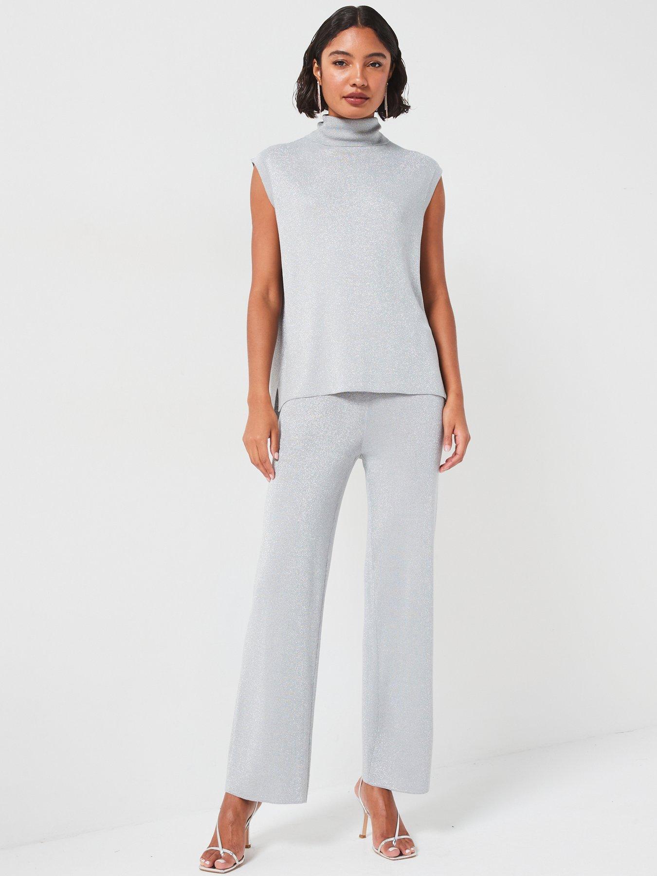 vila-glitter-high-neck-sleeveless-knitted-vest-greydetail