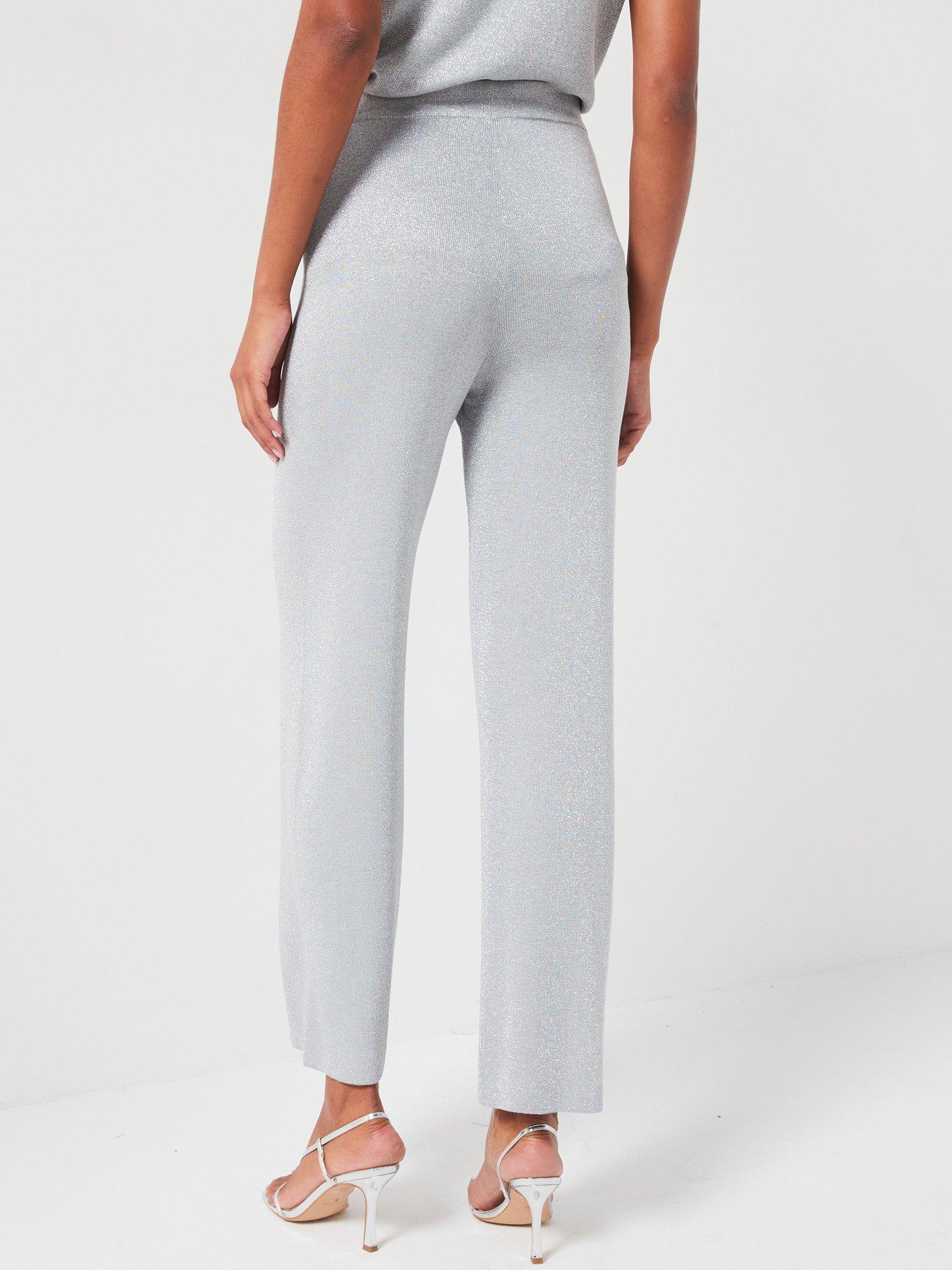 vila-glitter-knitted-straight-leg-pant-greystillFront