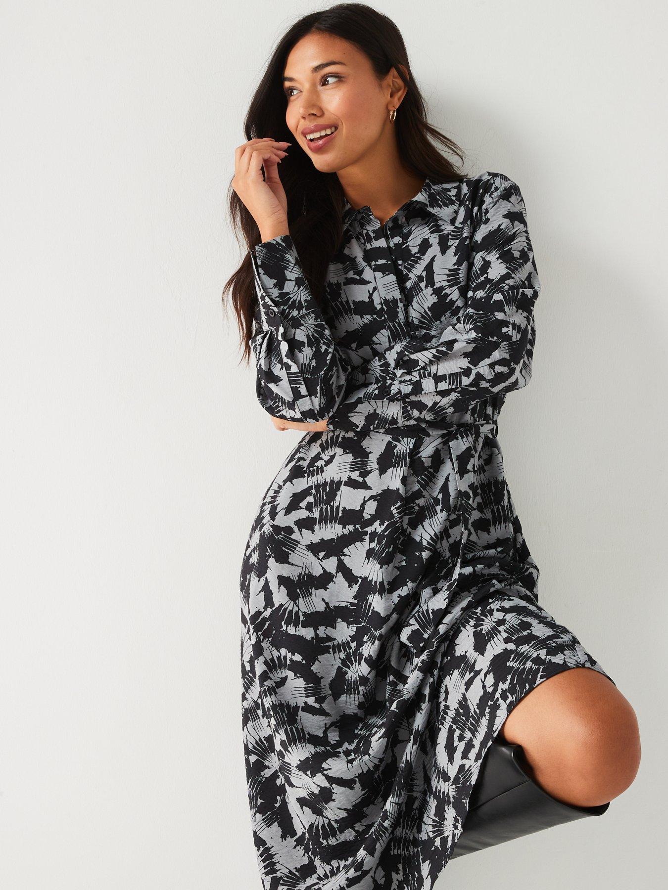 jdy-printed-midi-shirt-dress-greydetail