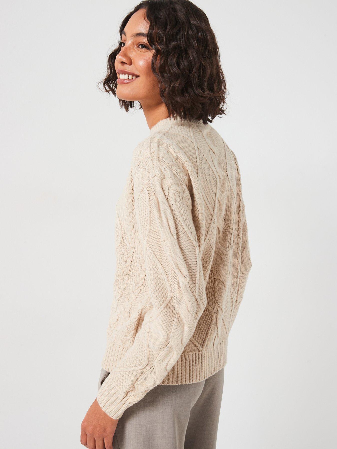 vila-cable-knitted-jumper-creamstillFront