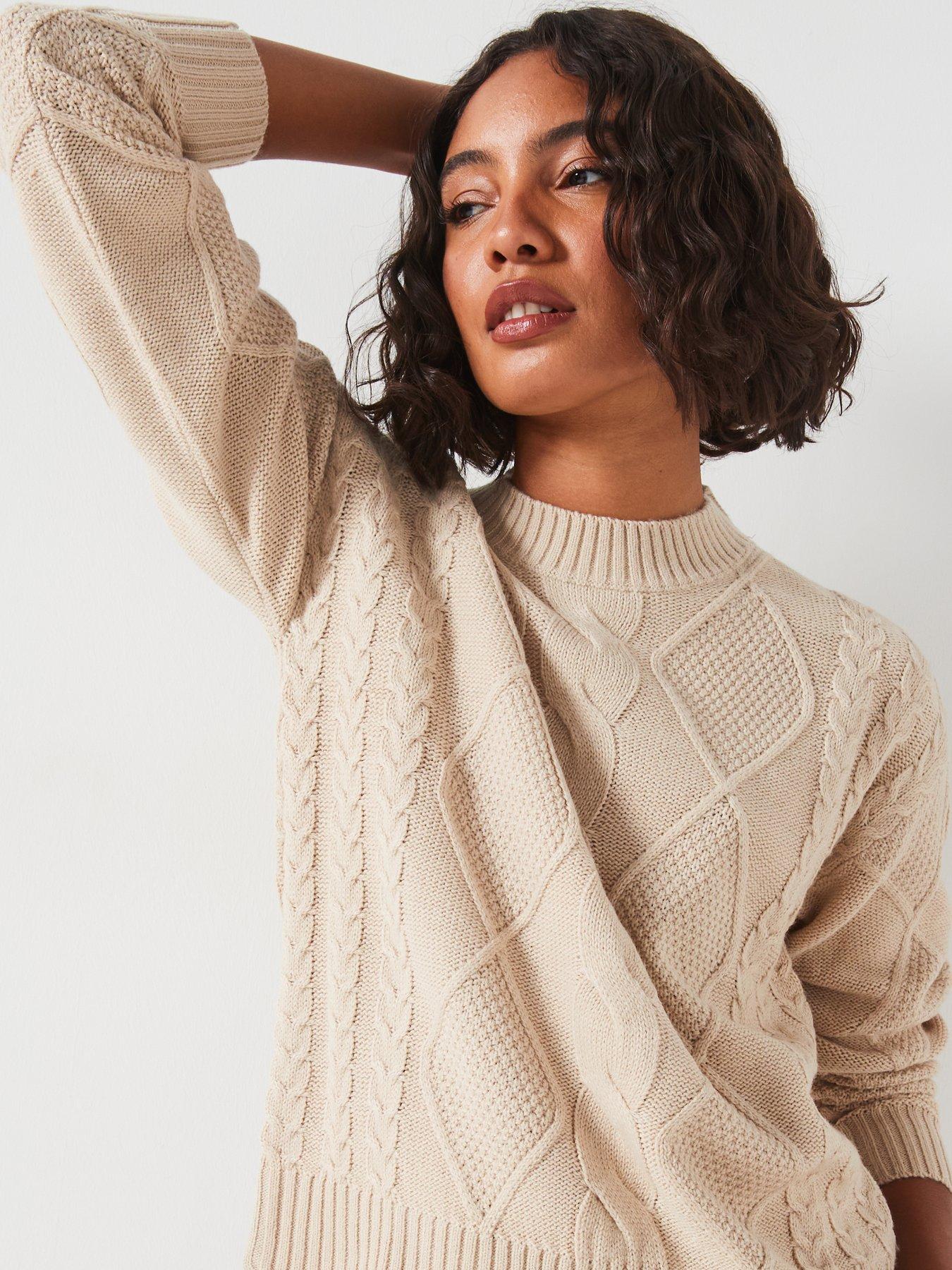 vila-cable-knitted-jumper-creamoutfit