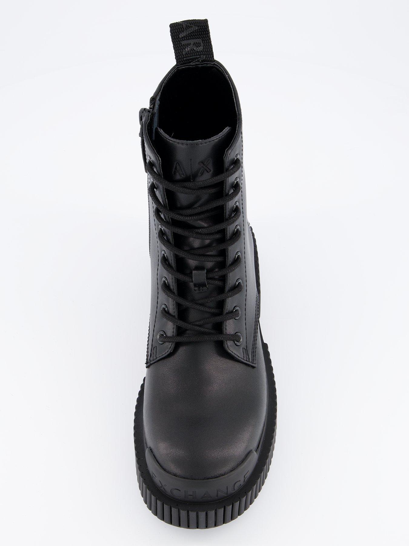 armani-exchange-leather-lace-up-biker-boot-blackoutfit