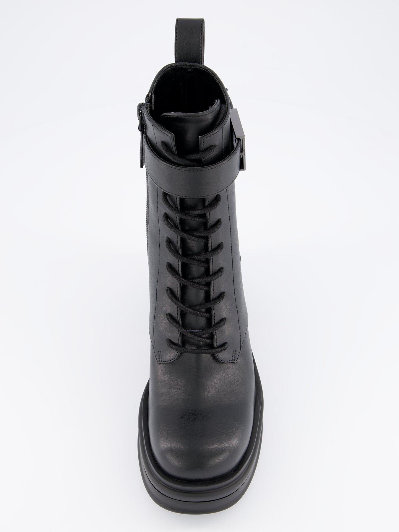 armani-exchange-lace-up-heeled-boots-blackoutfit