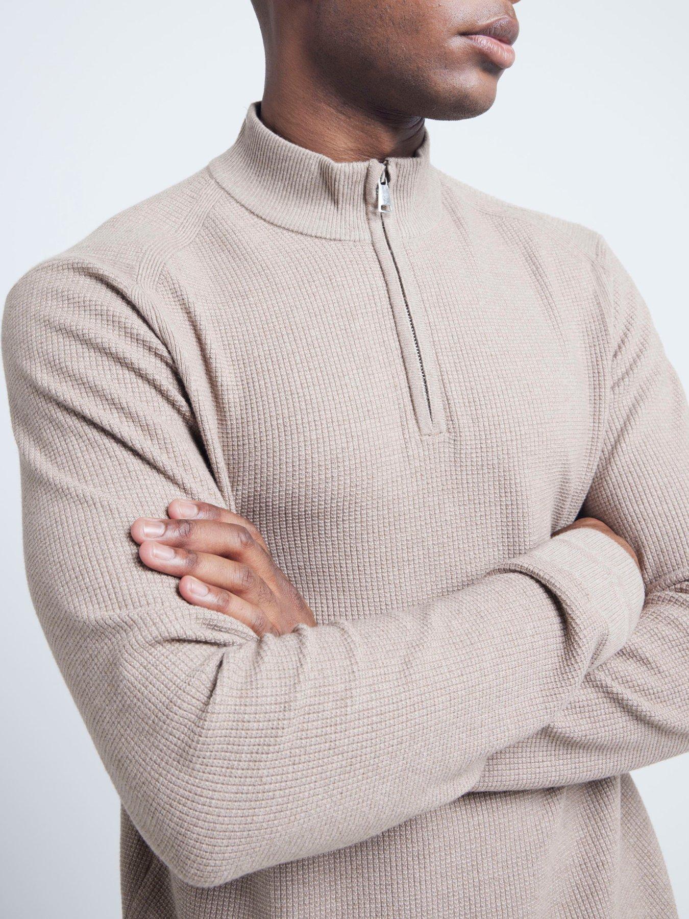 river-island-spence-waffle-14-zip-knitted-jumperoutfit