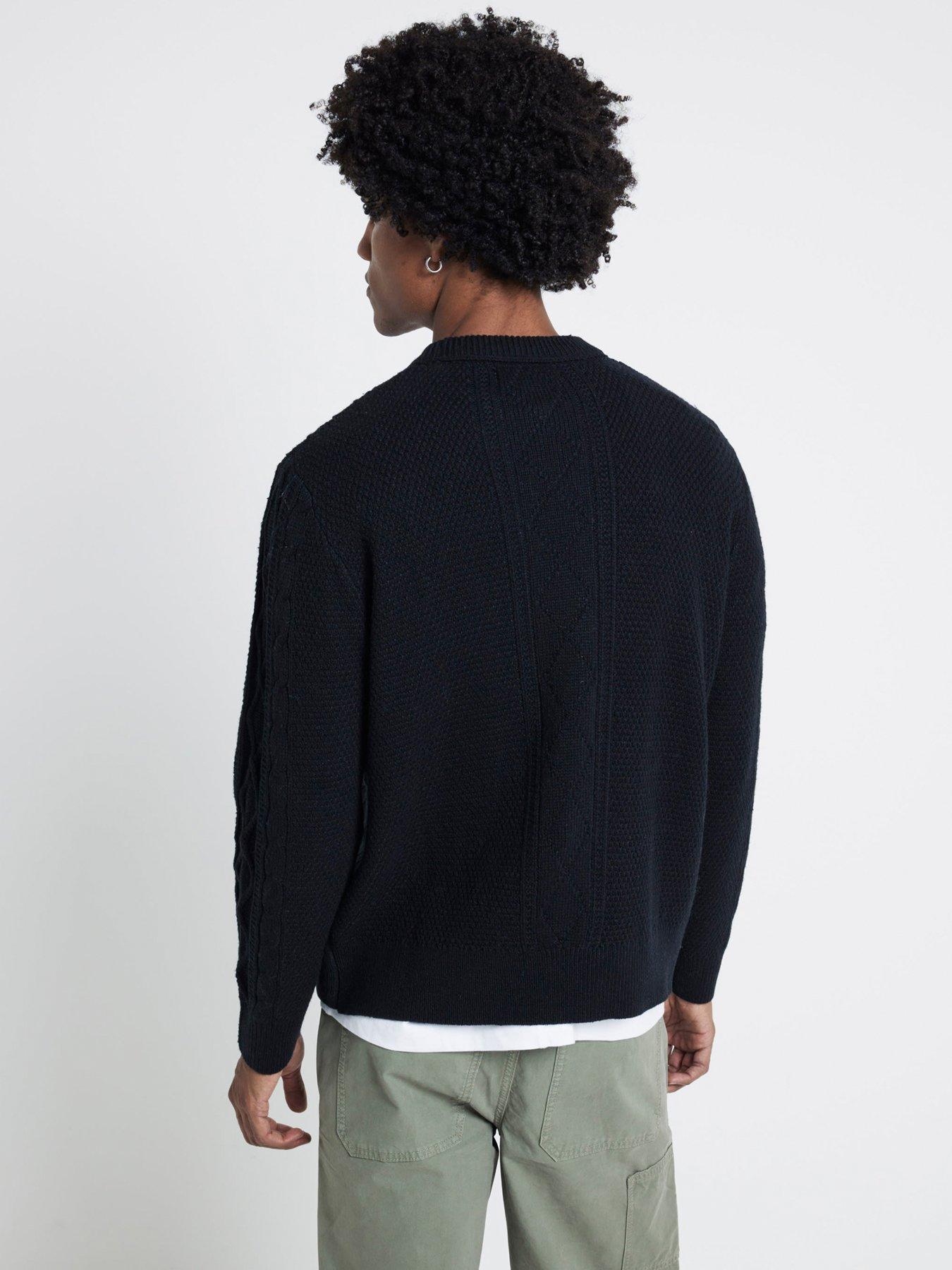 river-island-long-sleeve-midweight-cable-knitted-jumper-blackstillFront