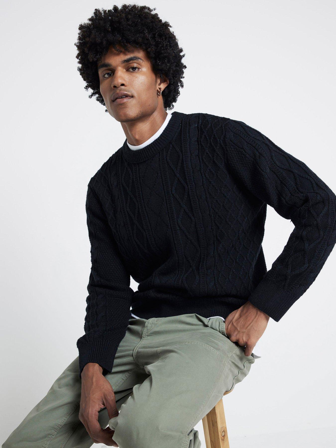 river-island-long-sleeve-midweight-cable-knitted-jumper-blackback