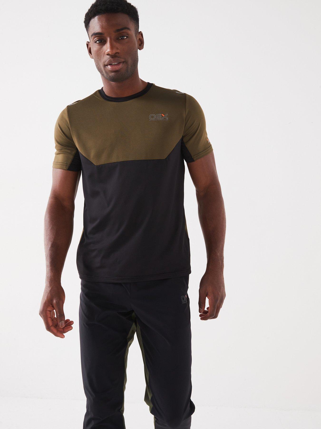 Image of OEX Men's Nuttall Tee Shirt - Khaki