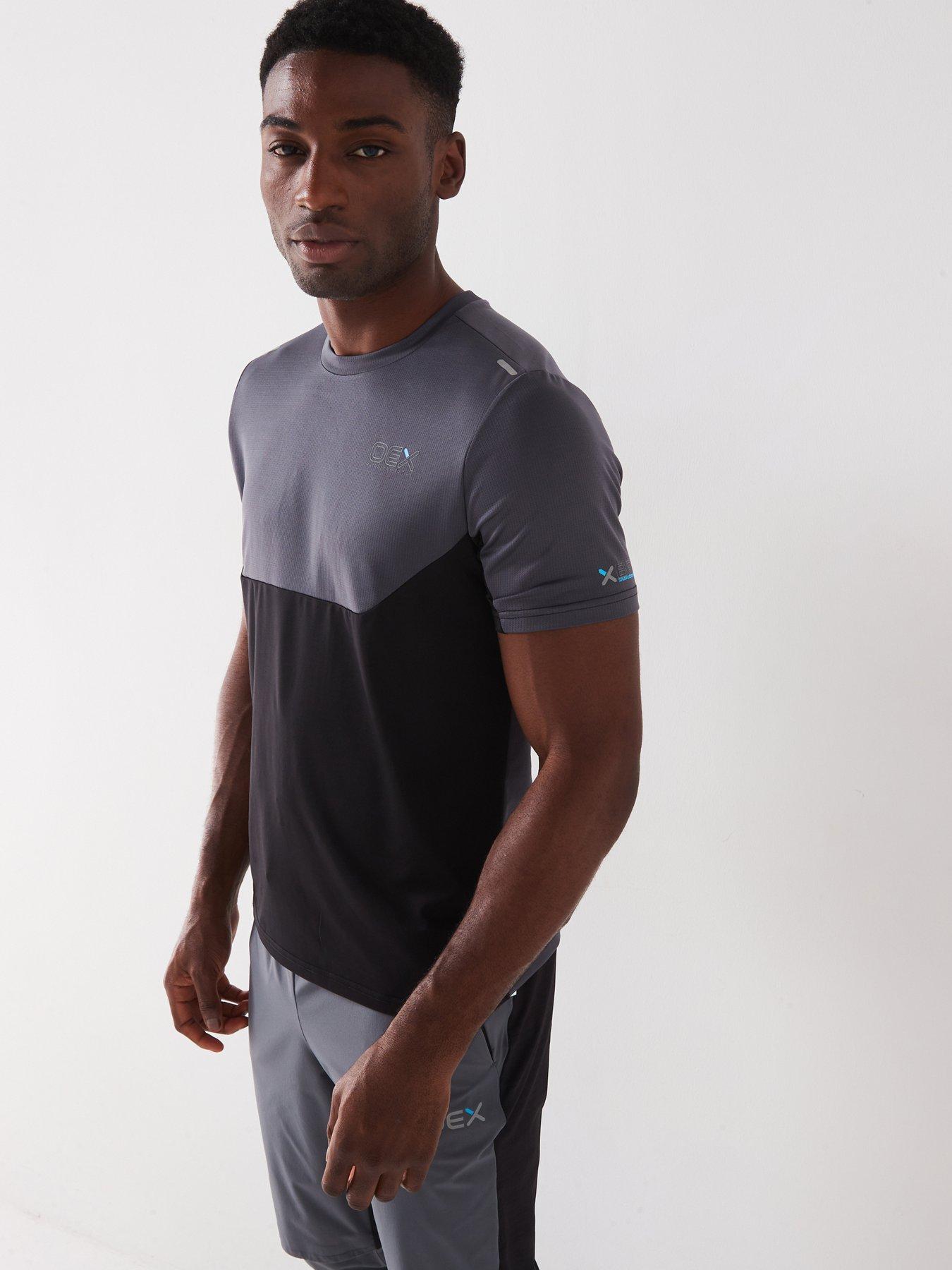 Image of OEX Men's Nuttall Tee Shirt - Dark Grey