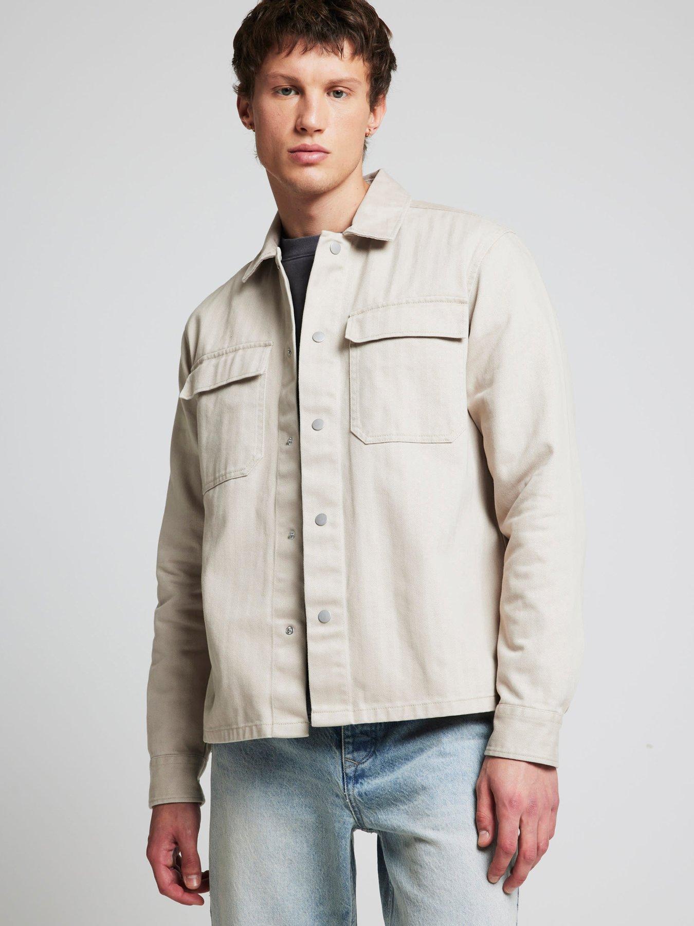 river-island-herringbone-overshirt-beige