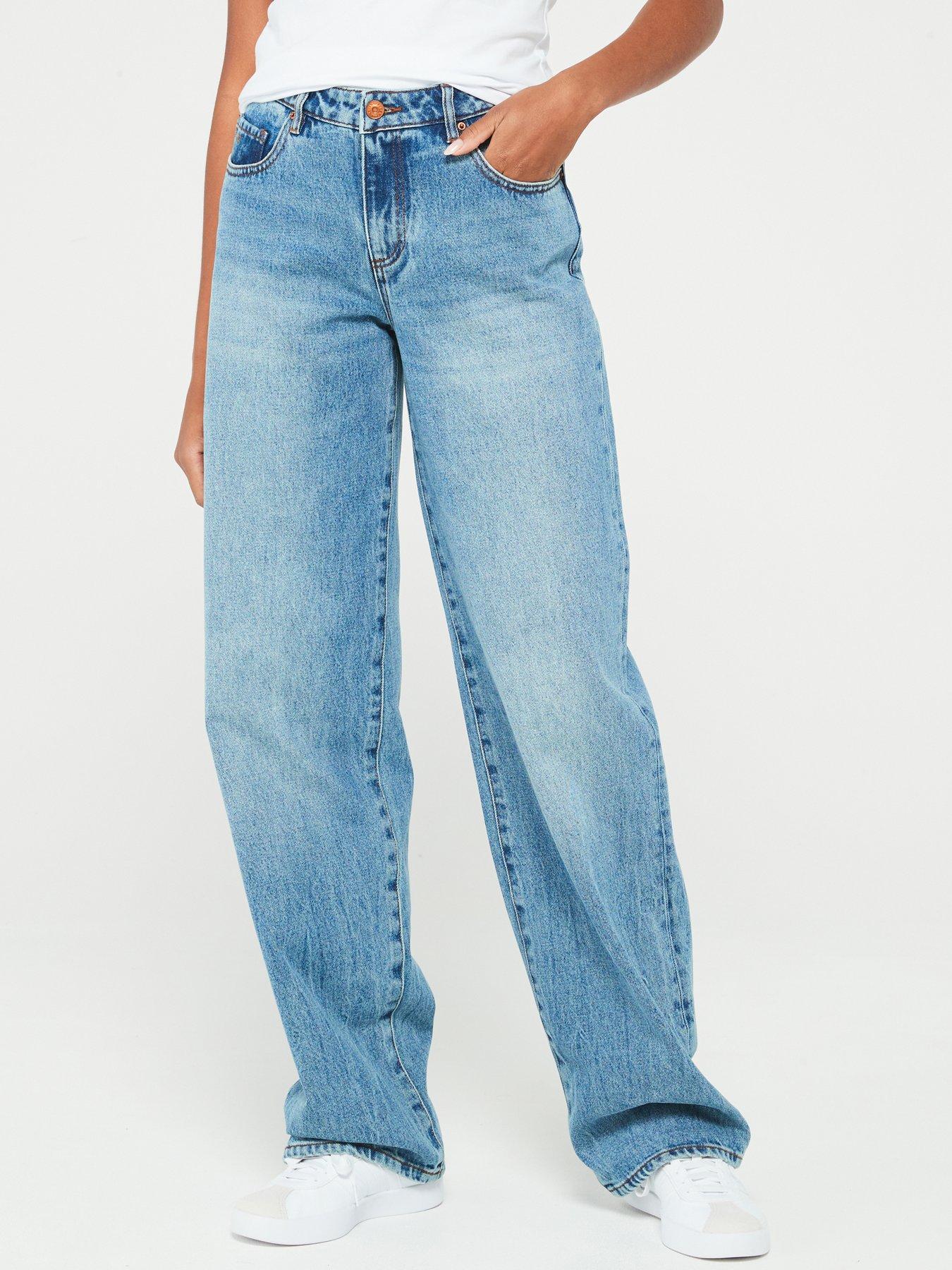 armani-exchange-loose-fit-straight-leg-jean-bluefront