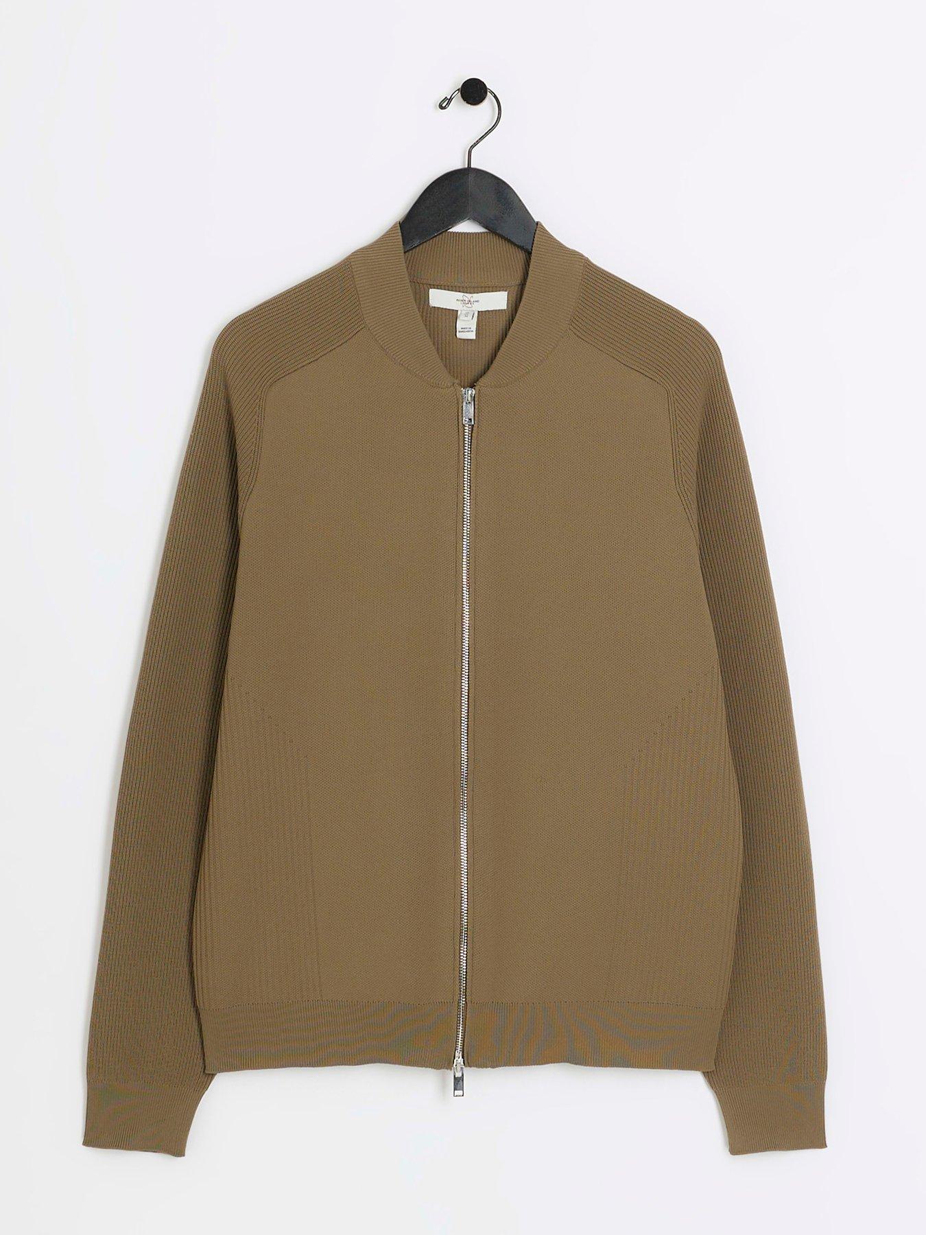 river-island-long-sleeve-knitted-bomber-jacket-greendetail